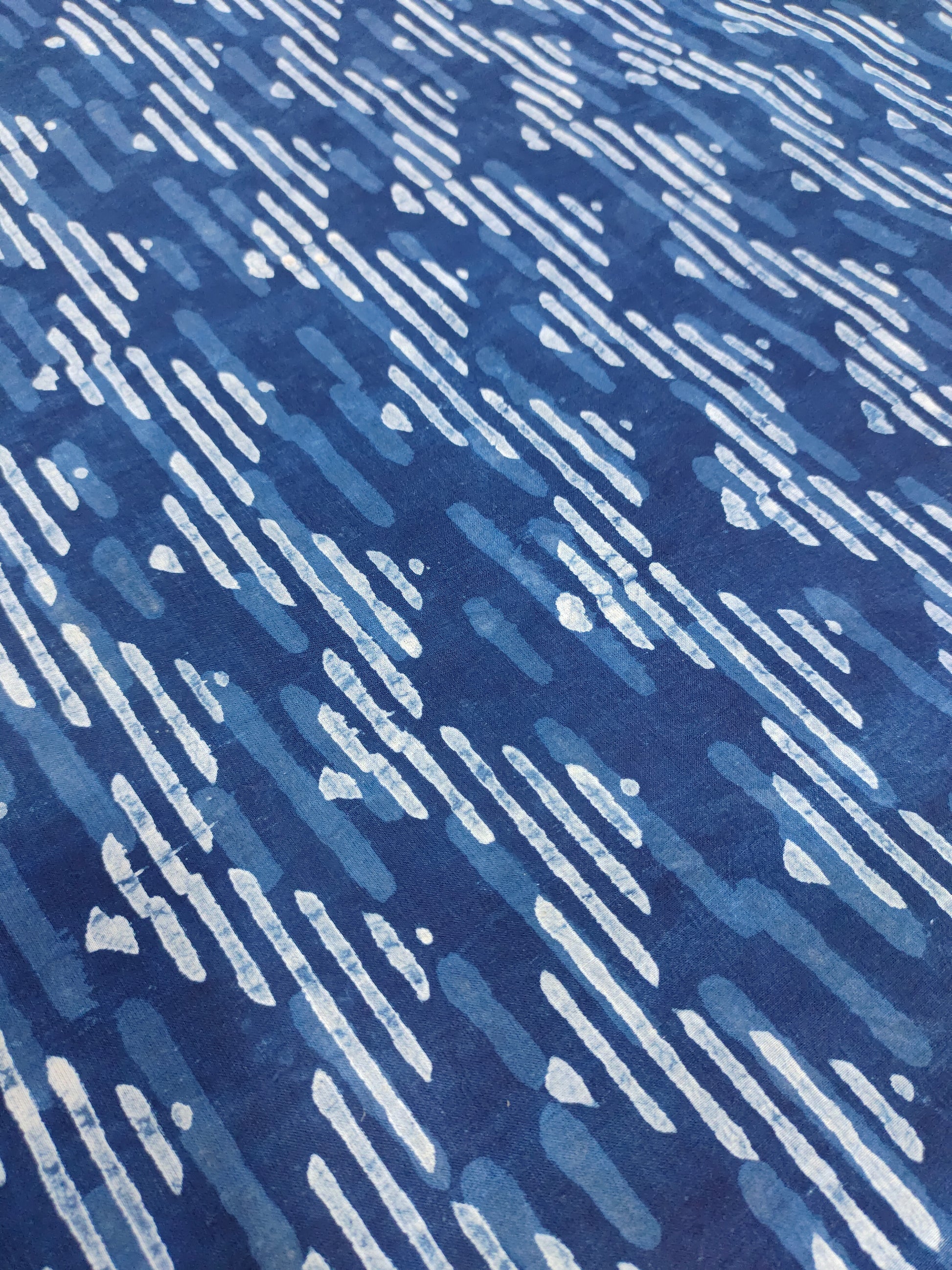 Rick rack indigo print