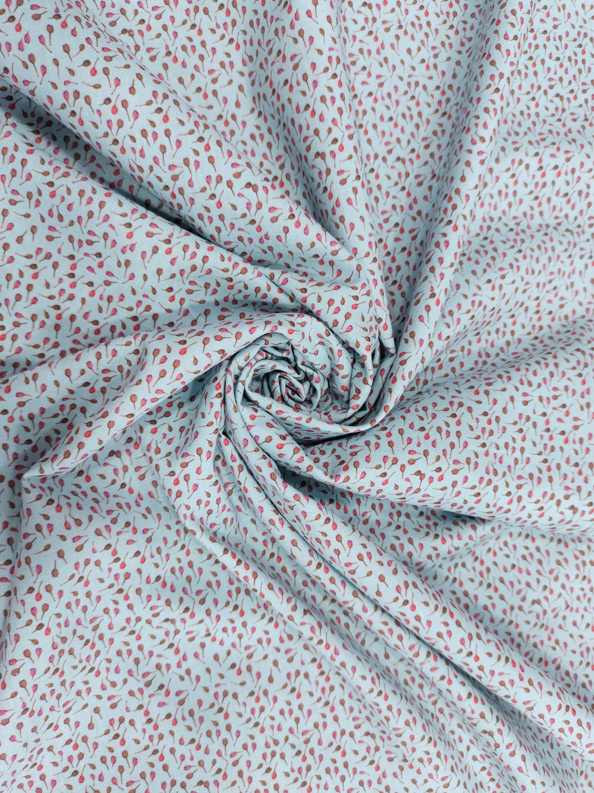Light blue Jacqard all over print