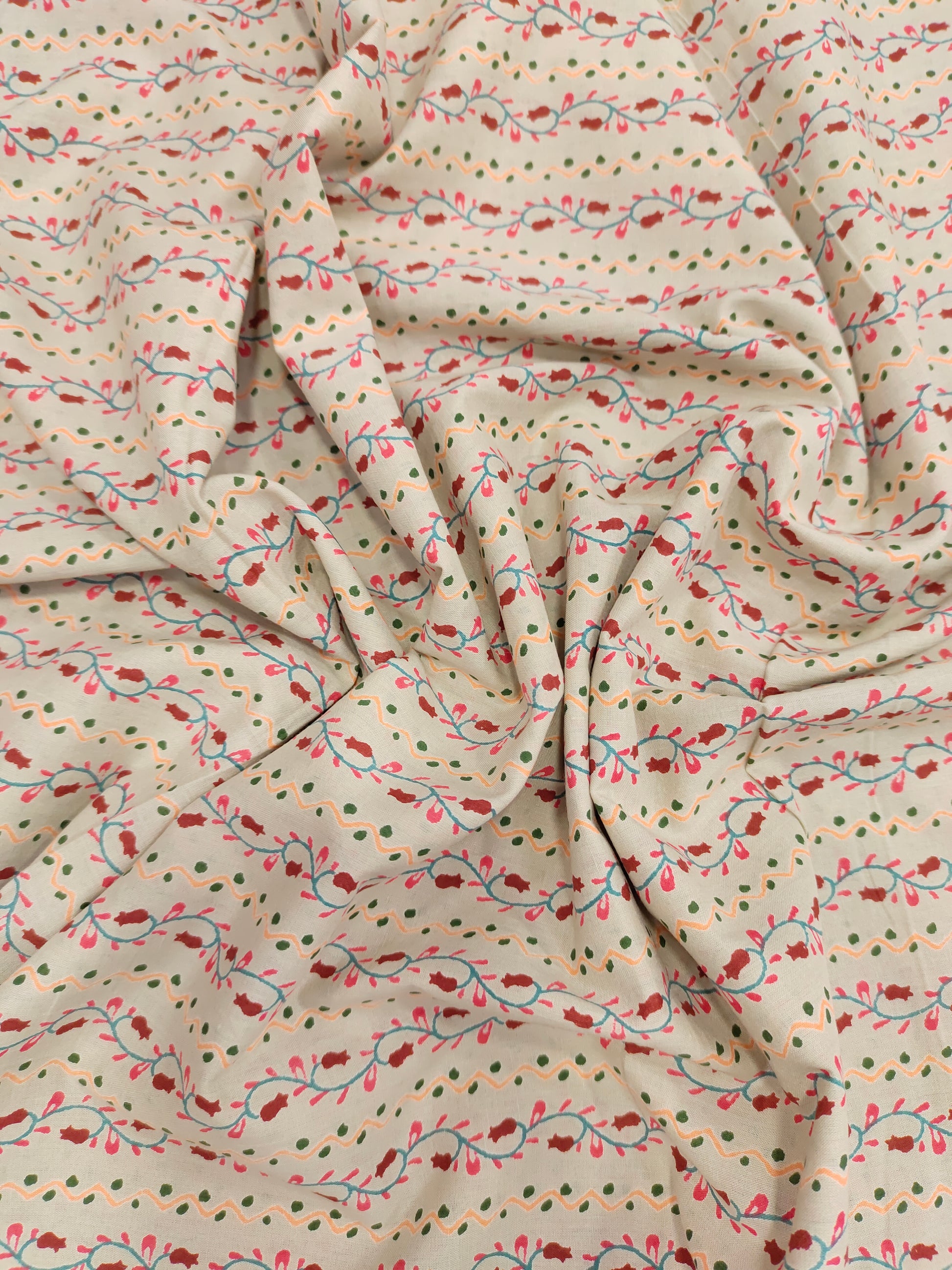 beige base with veil print