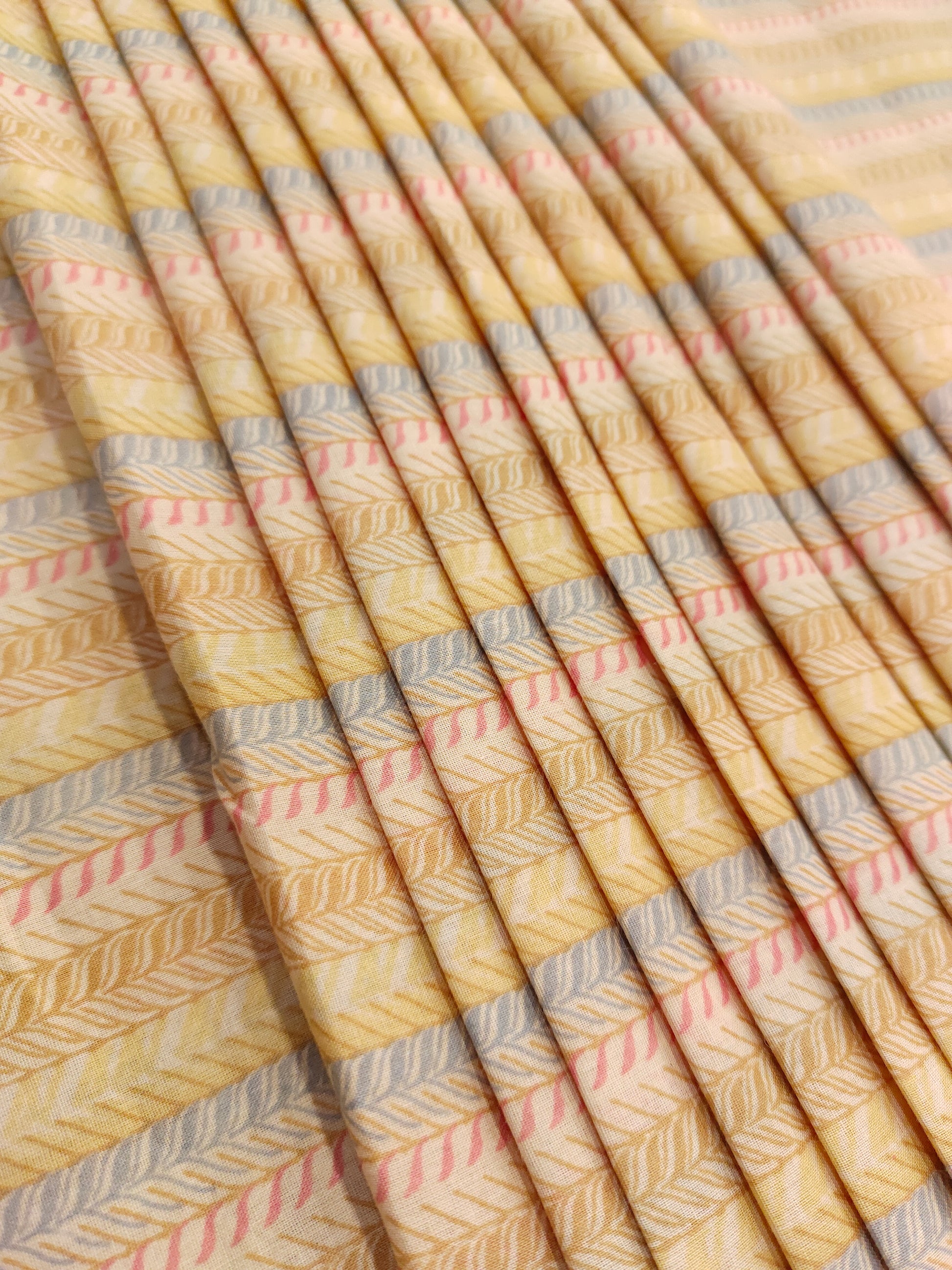 Stripes malai cotton fabric