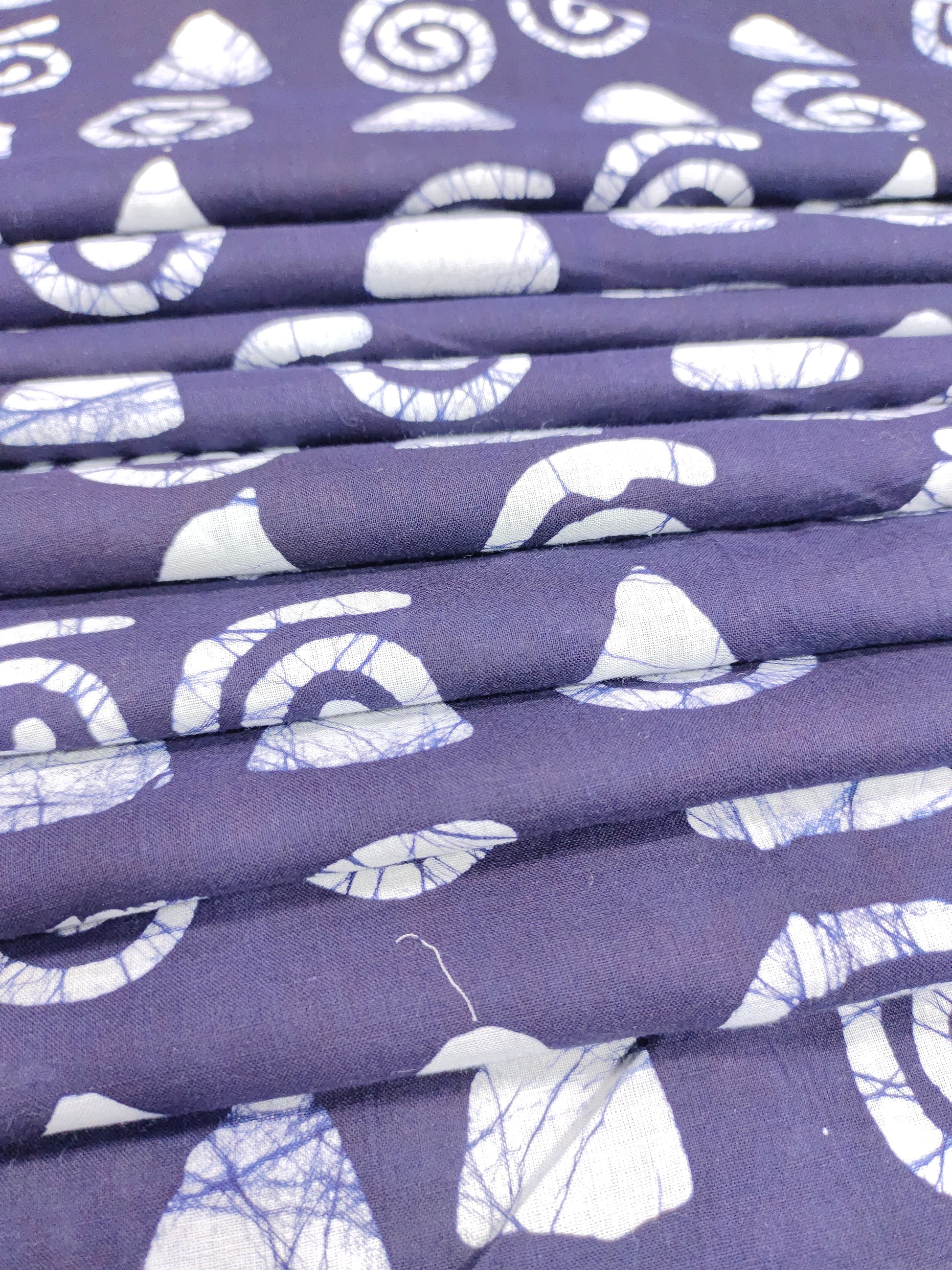 Navy blue batiq fabric