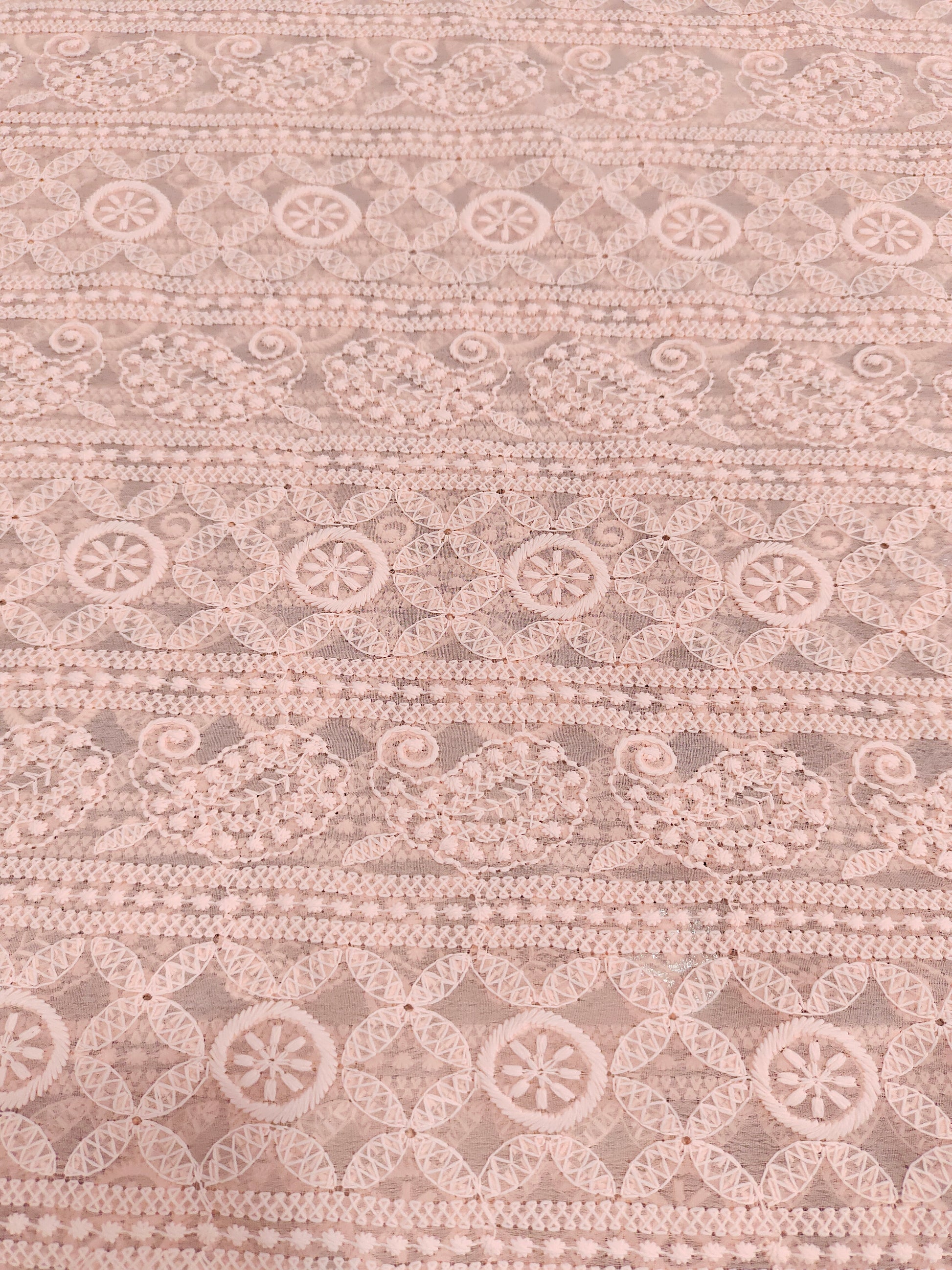 chiffon embroidery fabric