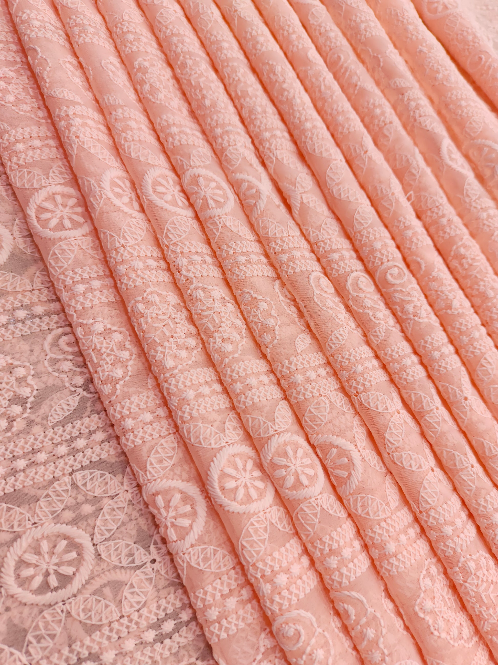 chiffon embroidery fabric