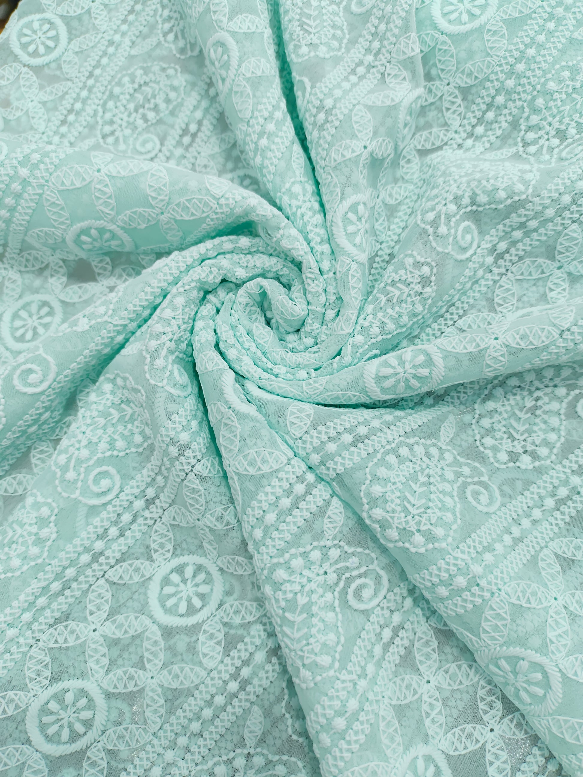 Chiffon embroidery fabric