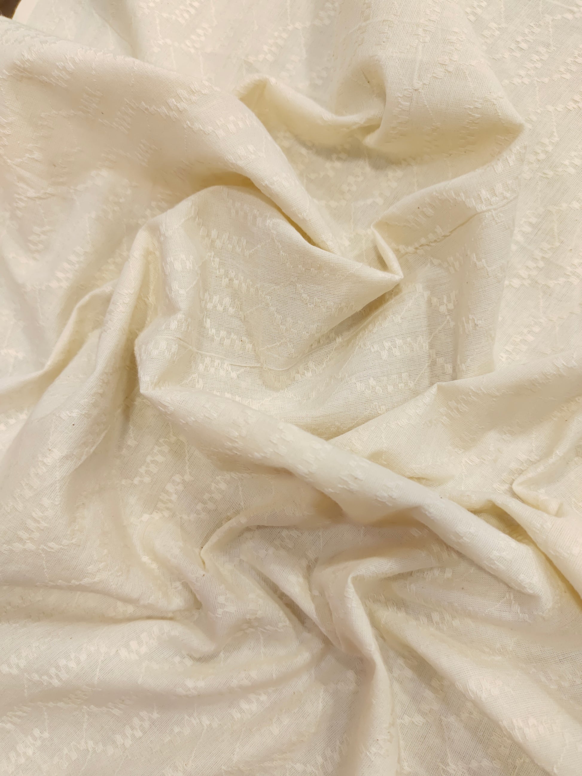 Off white lapat fabric