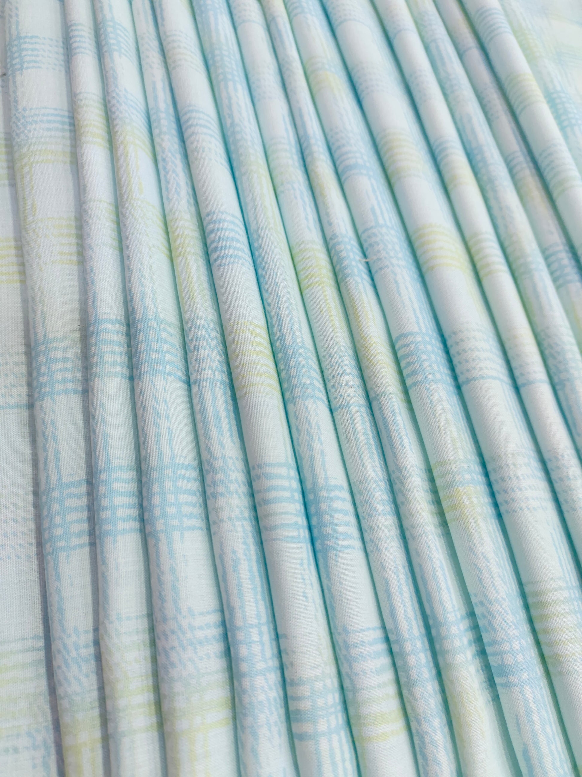 Blue malai cotton fabric with digital print