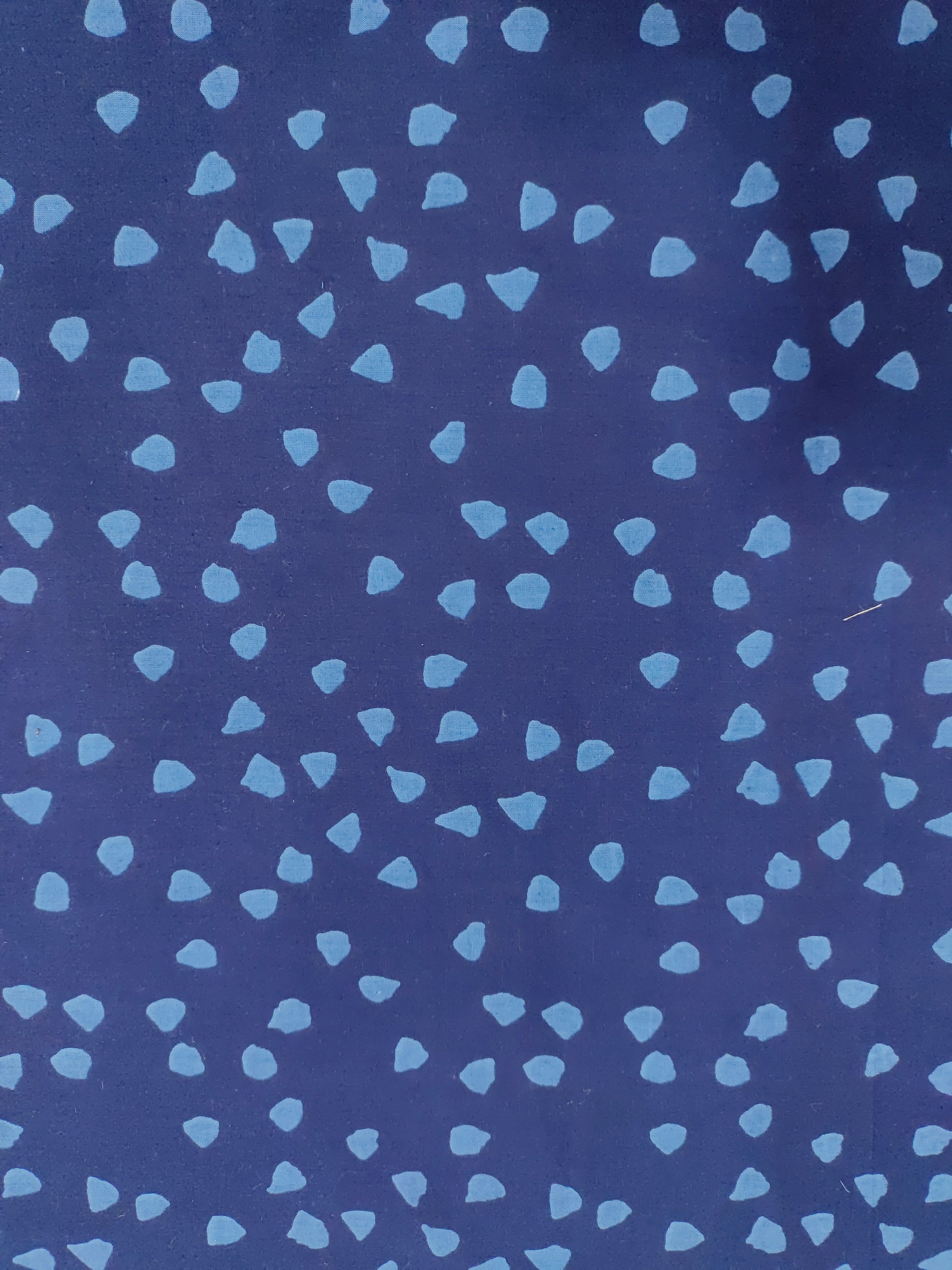 Navy with blue colour cotton Screen Print