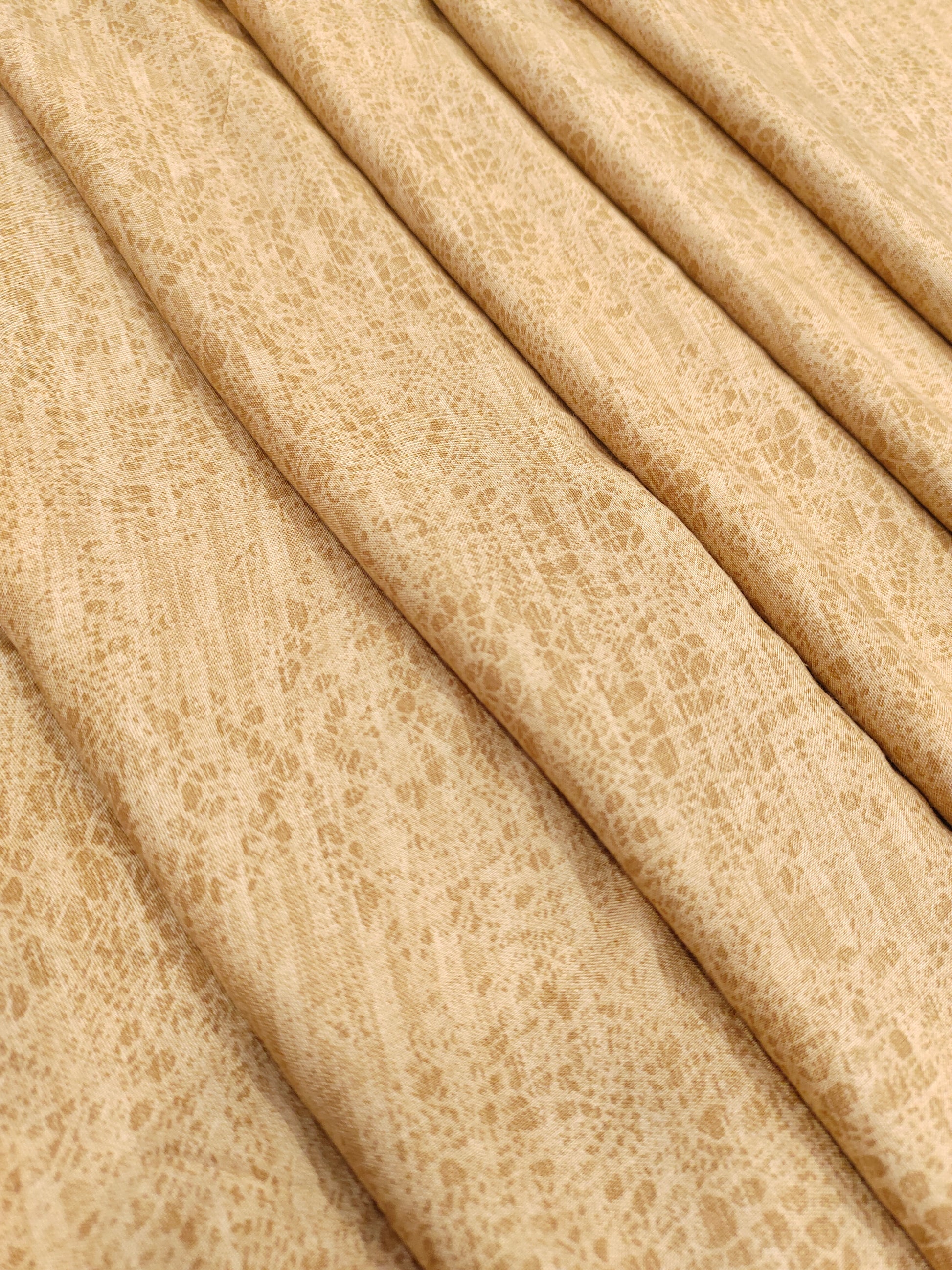 Beige shaded rayon fabric