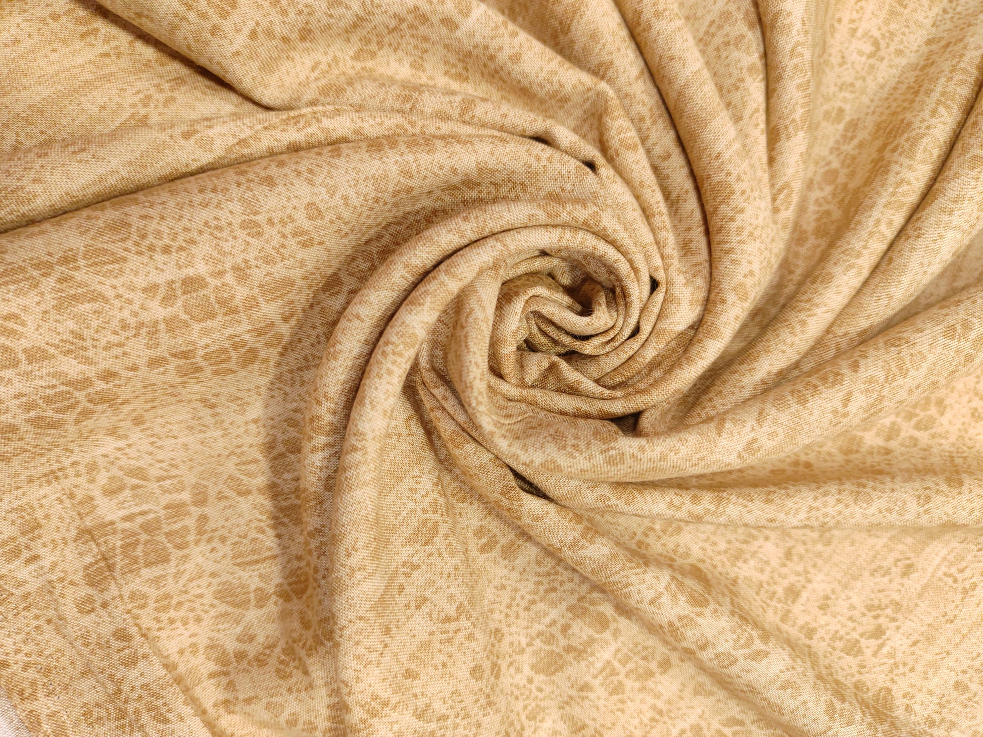 Beige shaded rayon fabric