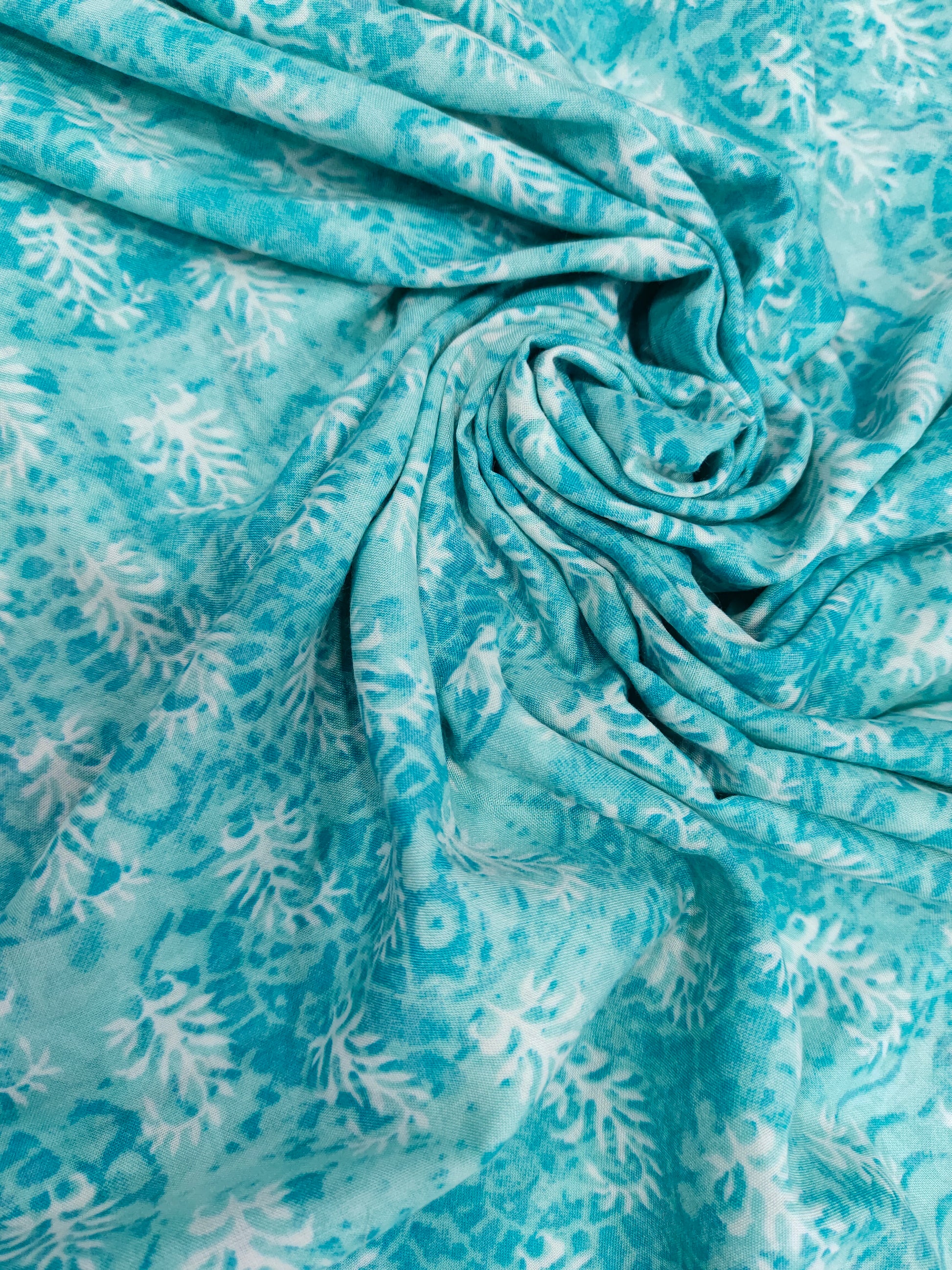 blue Polyviscose brasso