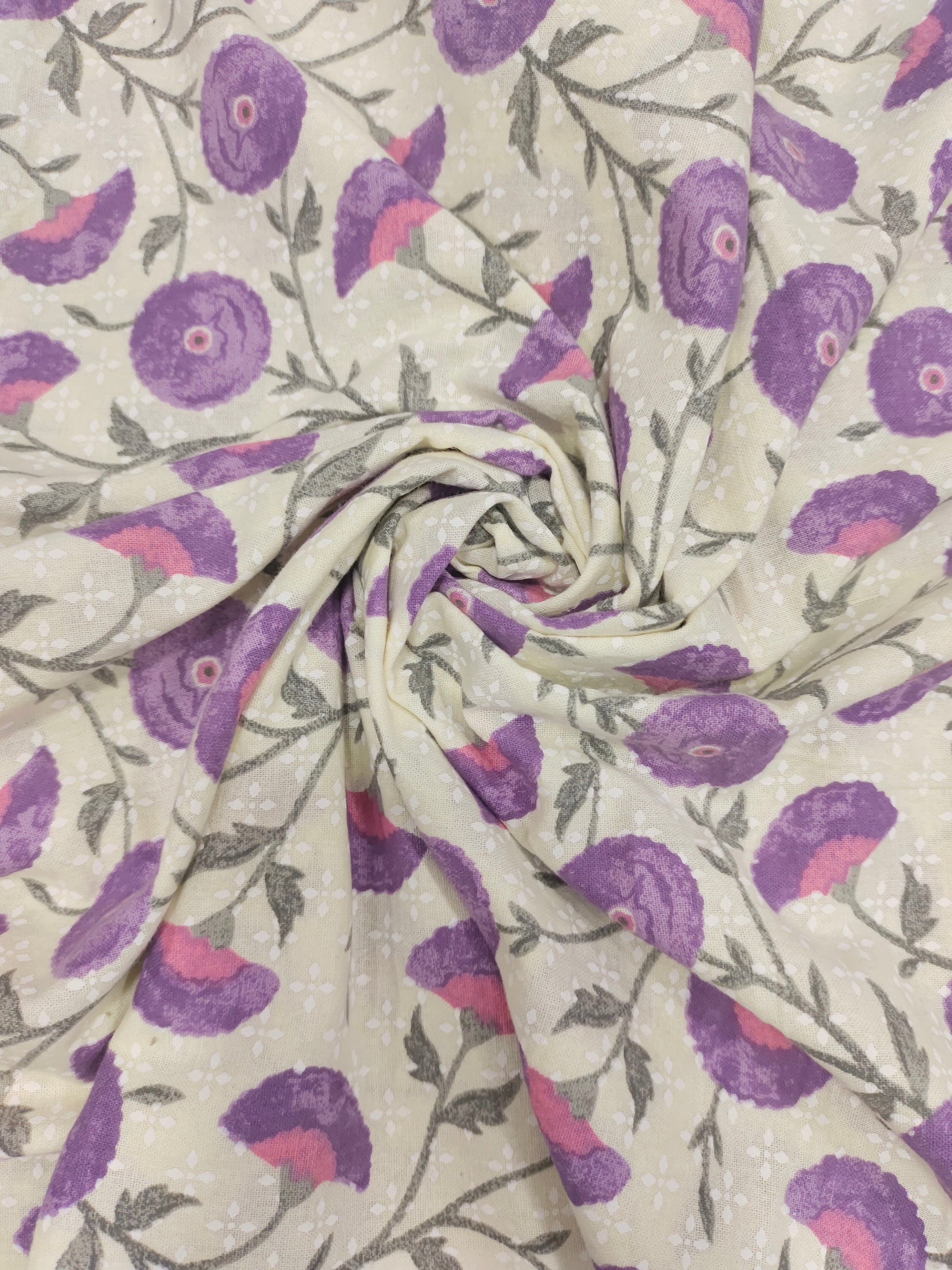 Purple flex meera floral print