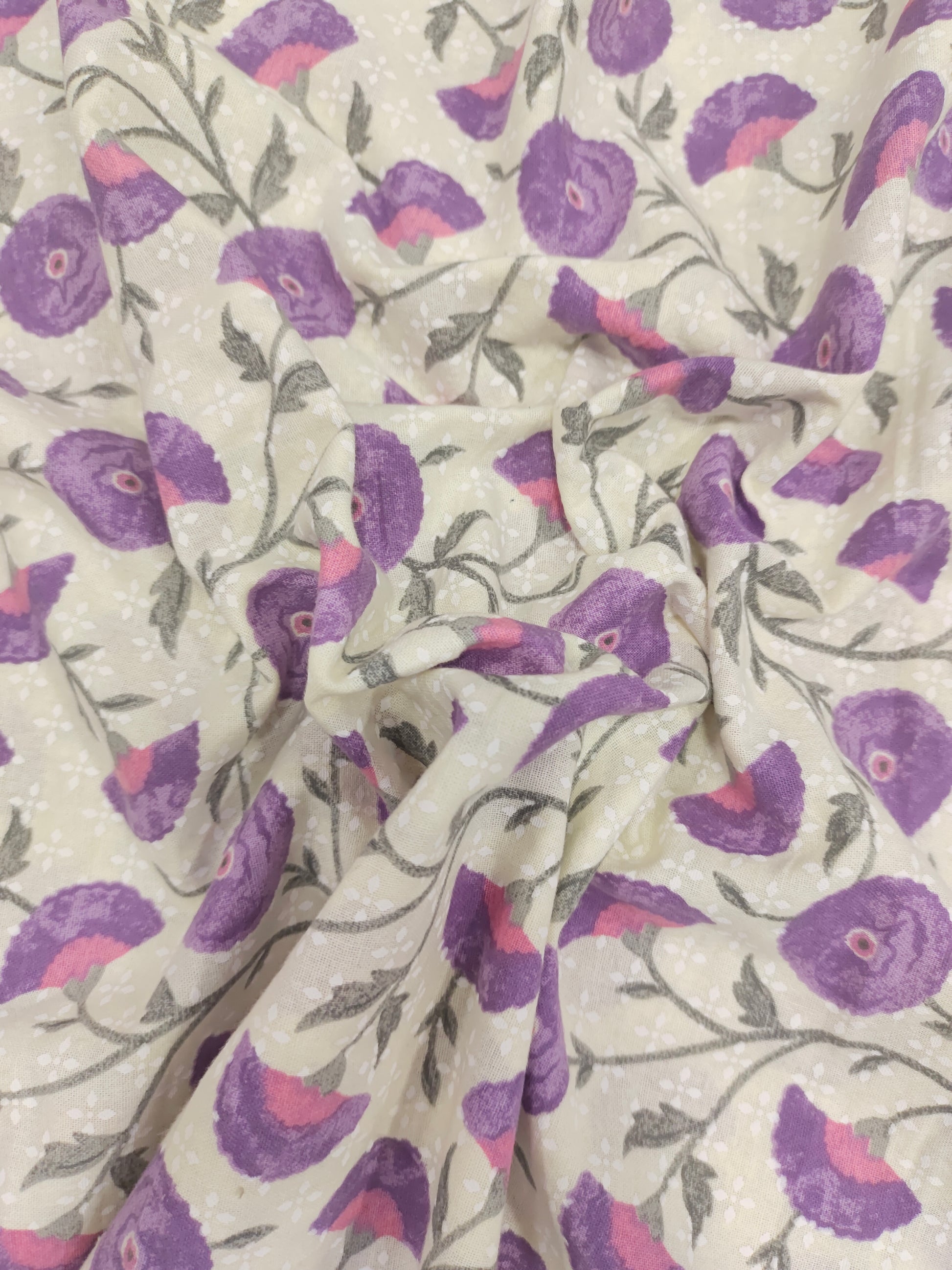 Purple flex meera floral print