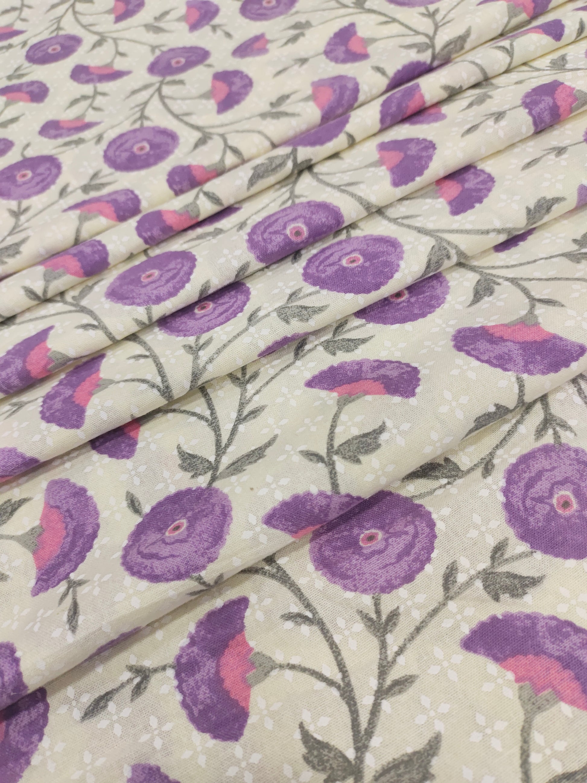 Purple flex meera floral print