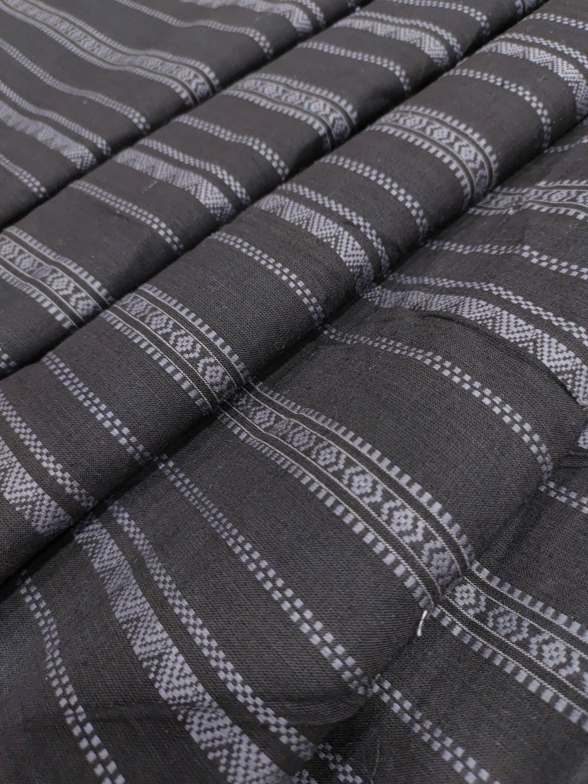 Cotton dobby black & grey