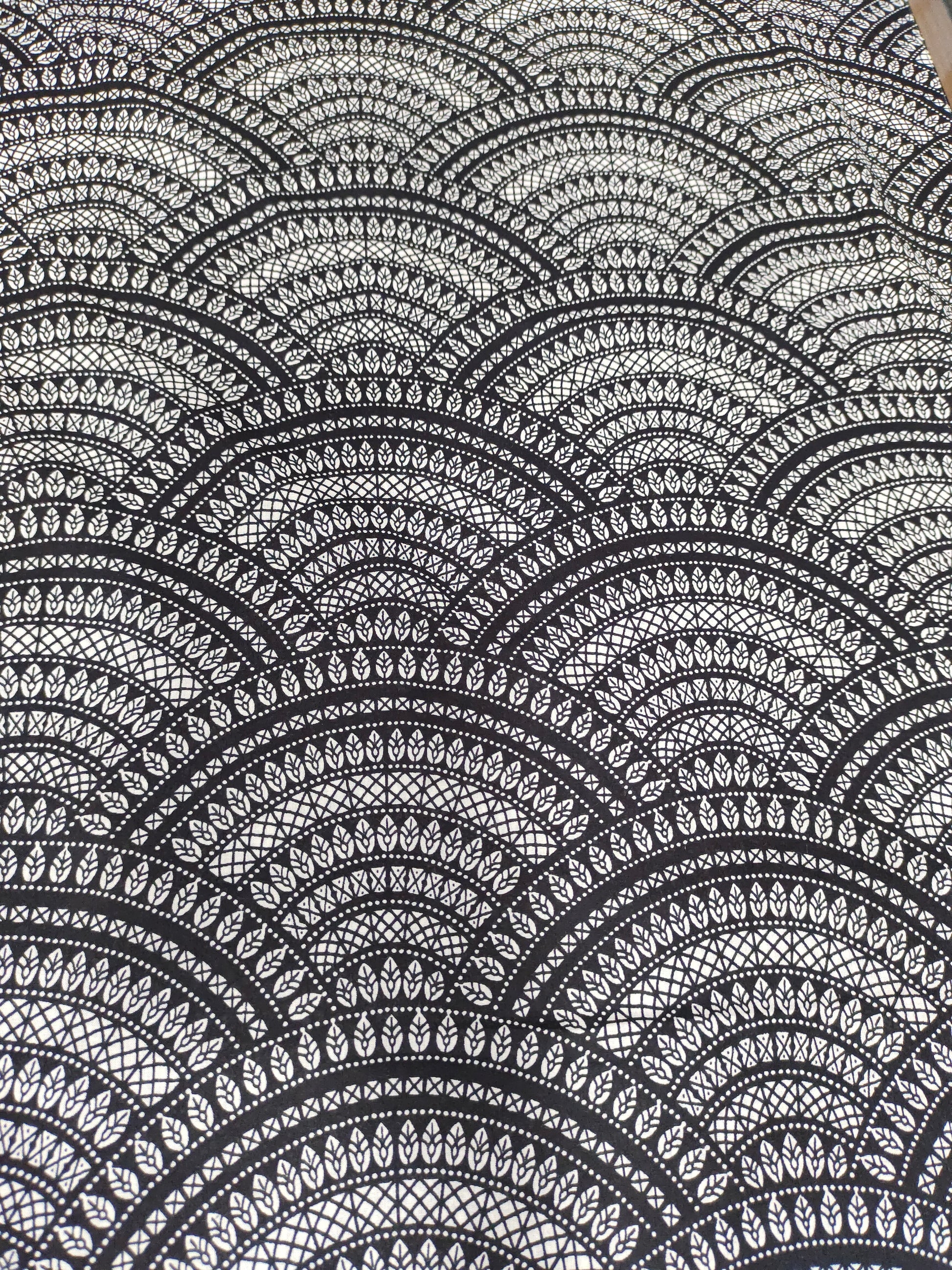 Black and white screen print