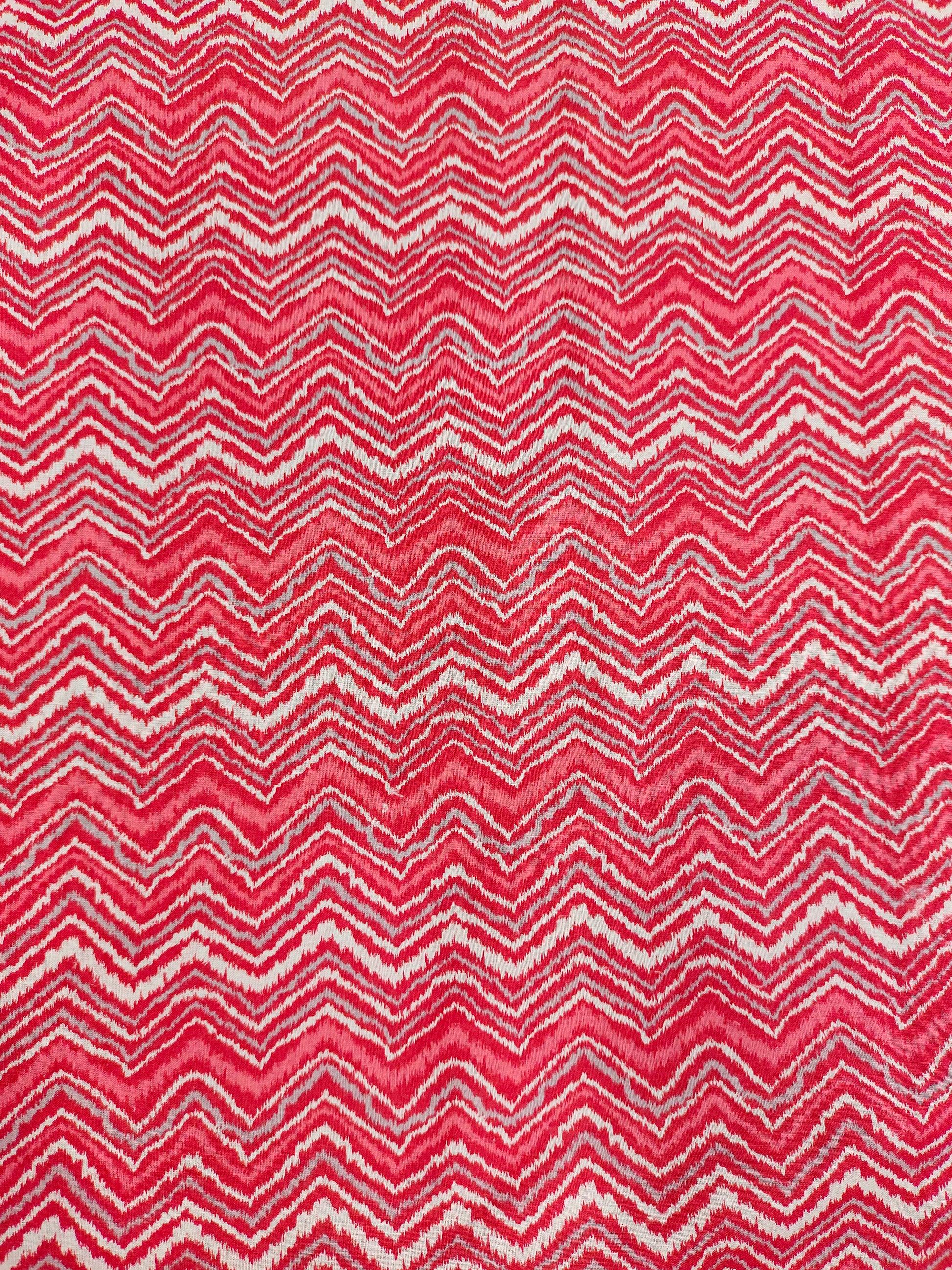 Cotton mill print rick rackred and other colors.