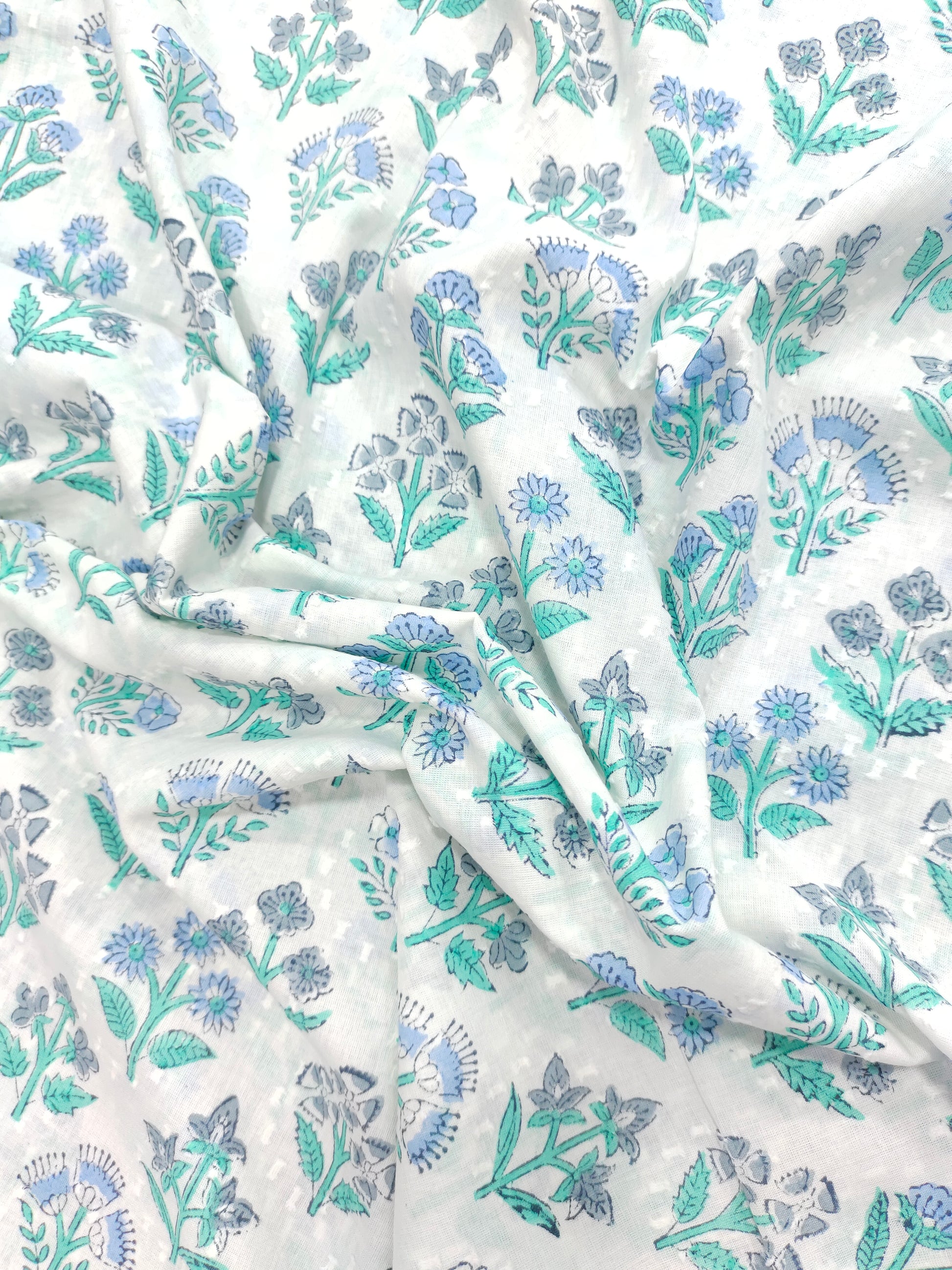 White base cotton block print with special viwes