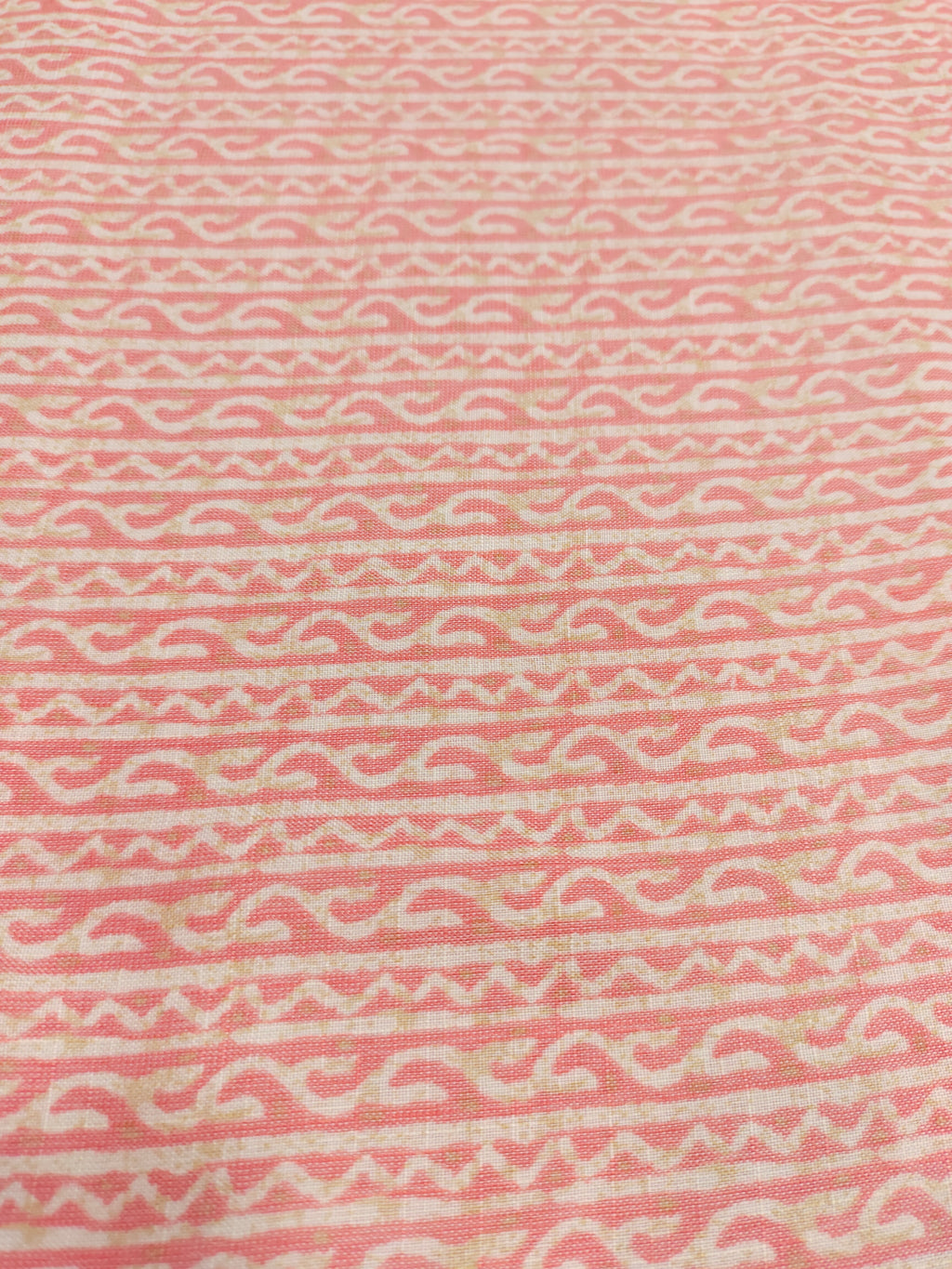 Pink rayon slub fabric
