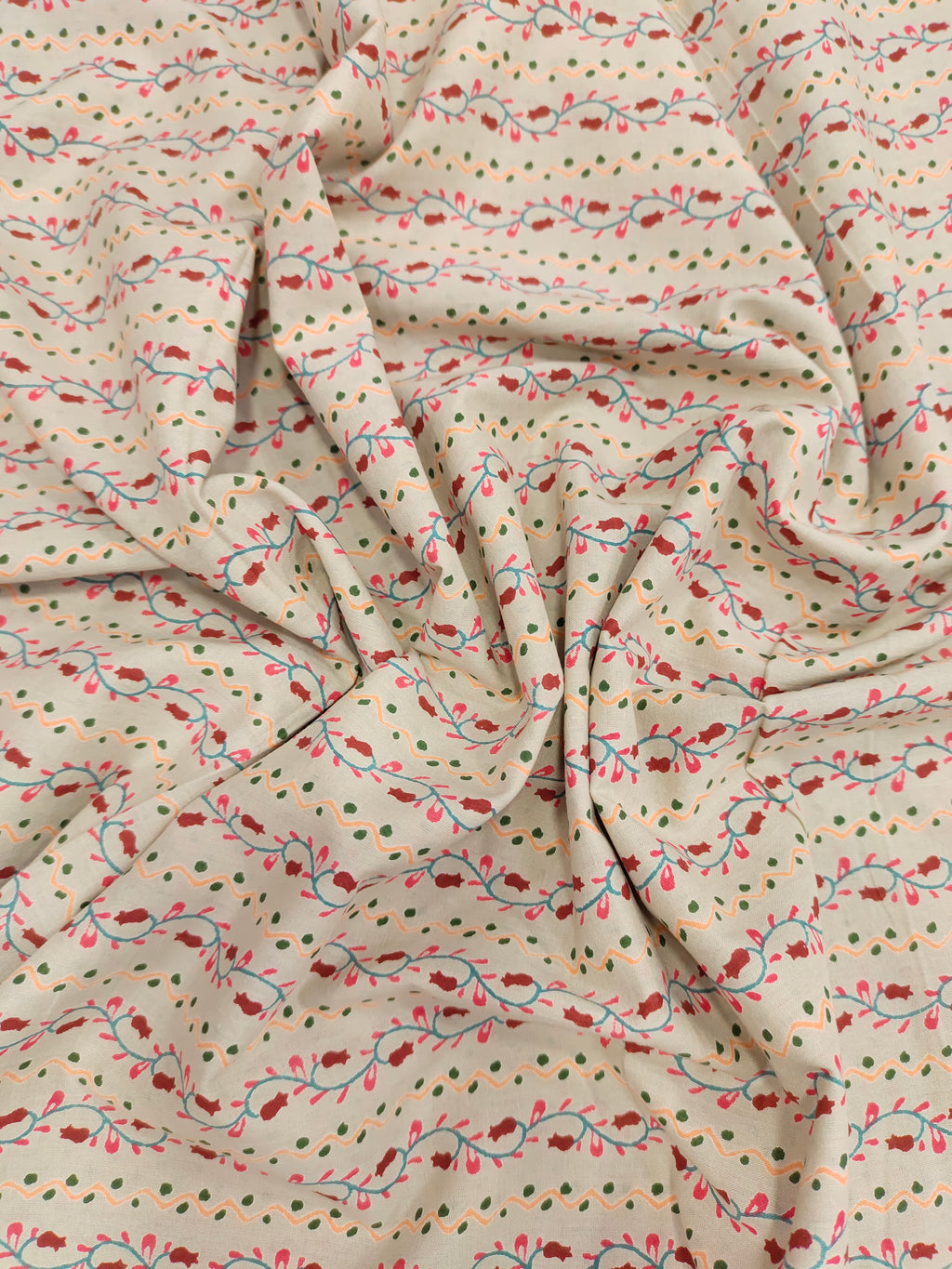 beige base with veil print