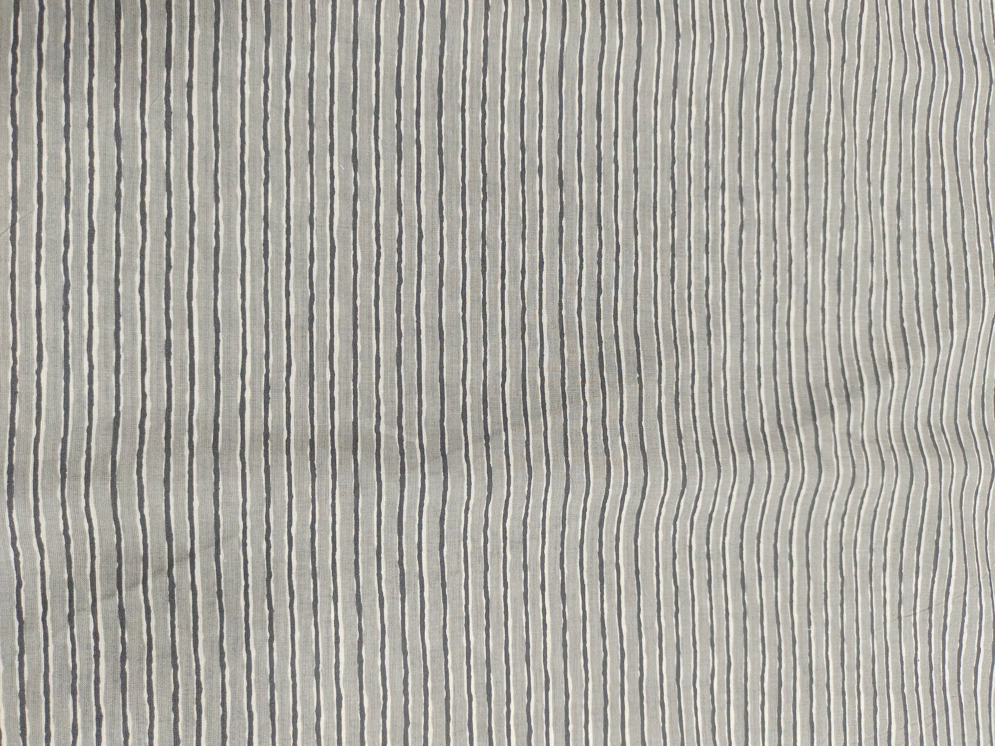 Grey stripes soft cotton screen print