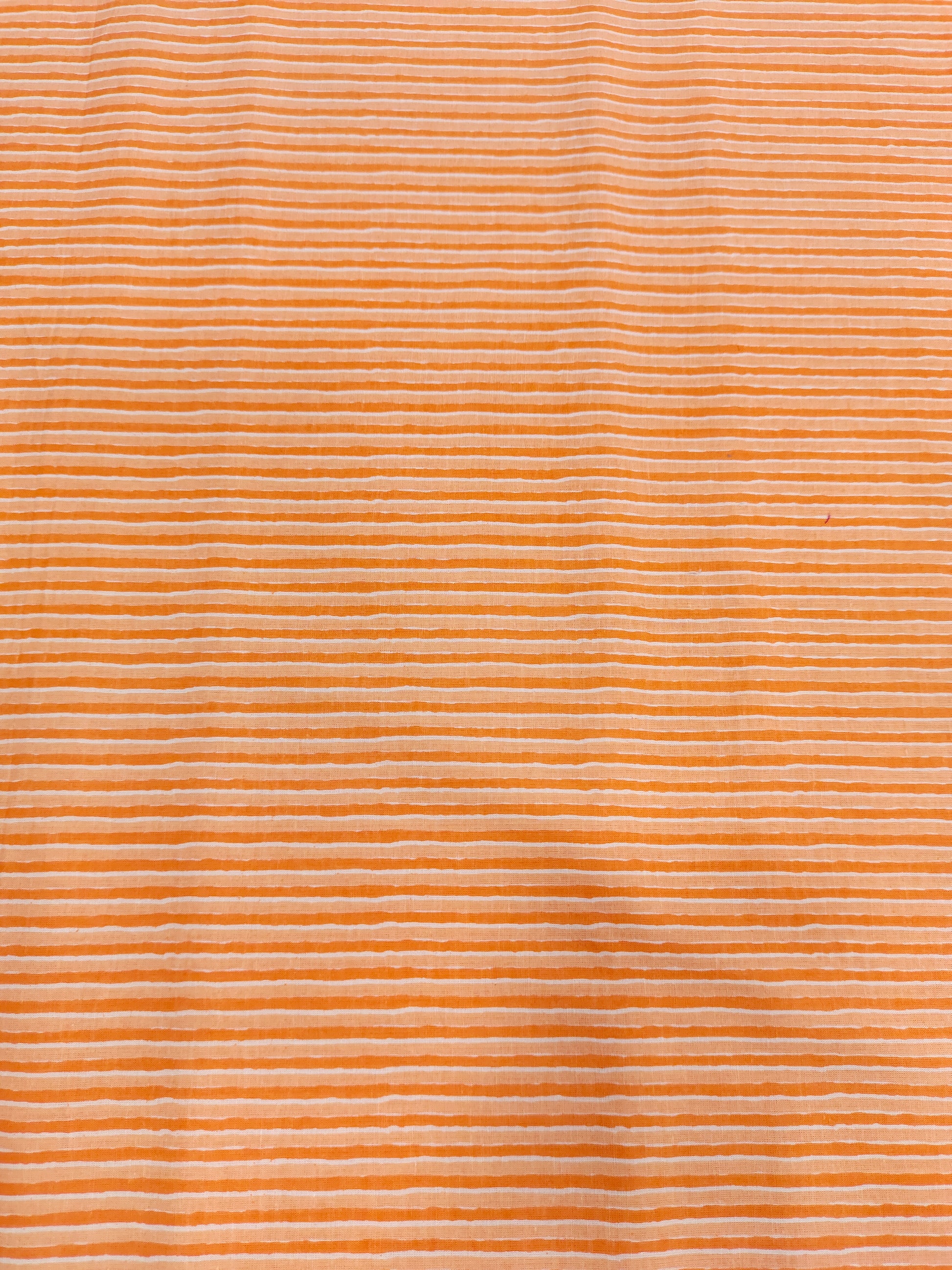 Peach stripes cotton fabric