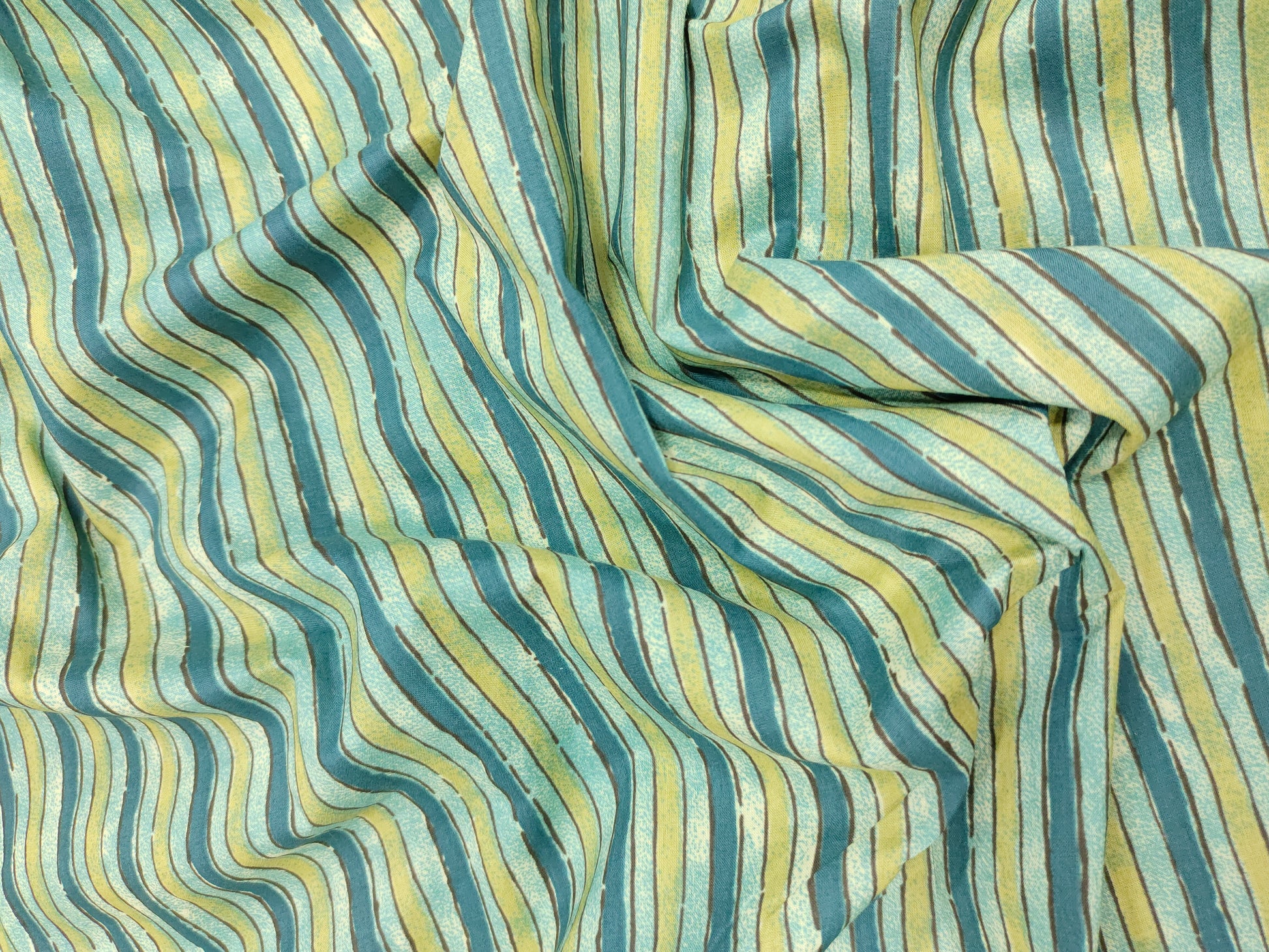 Stripe cotton screen print