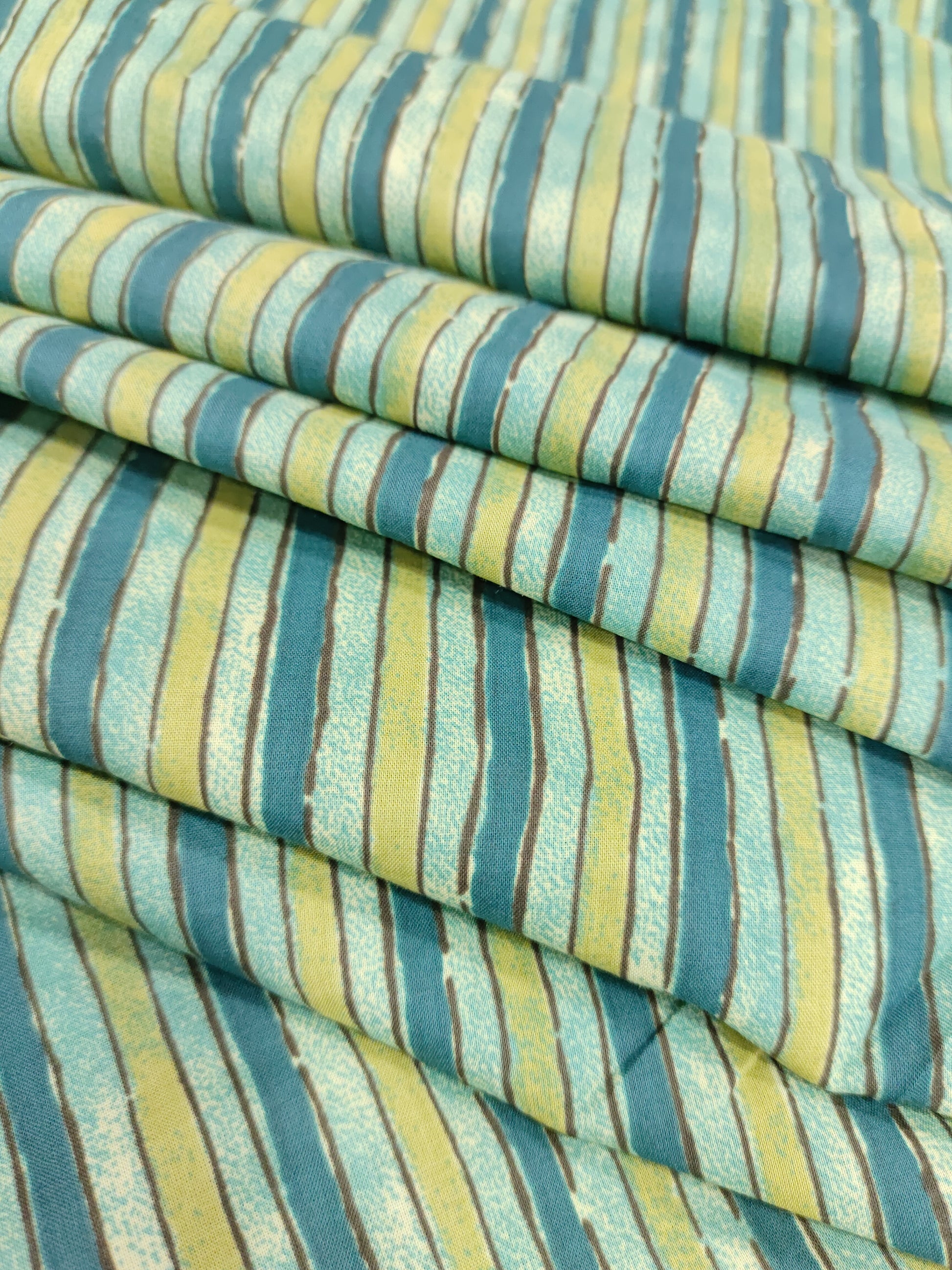Stripe cotton screen print