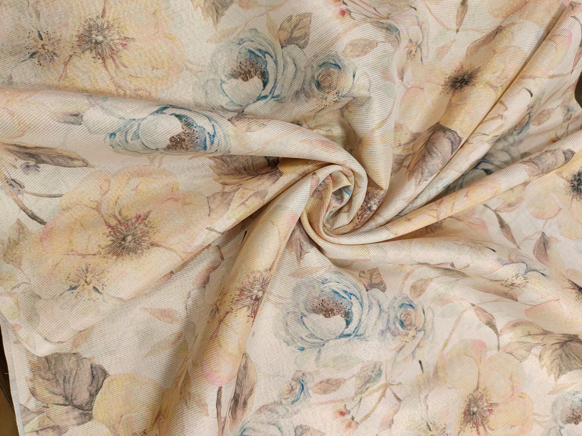 Muslin silk digital print