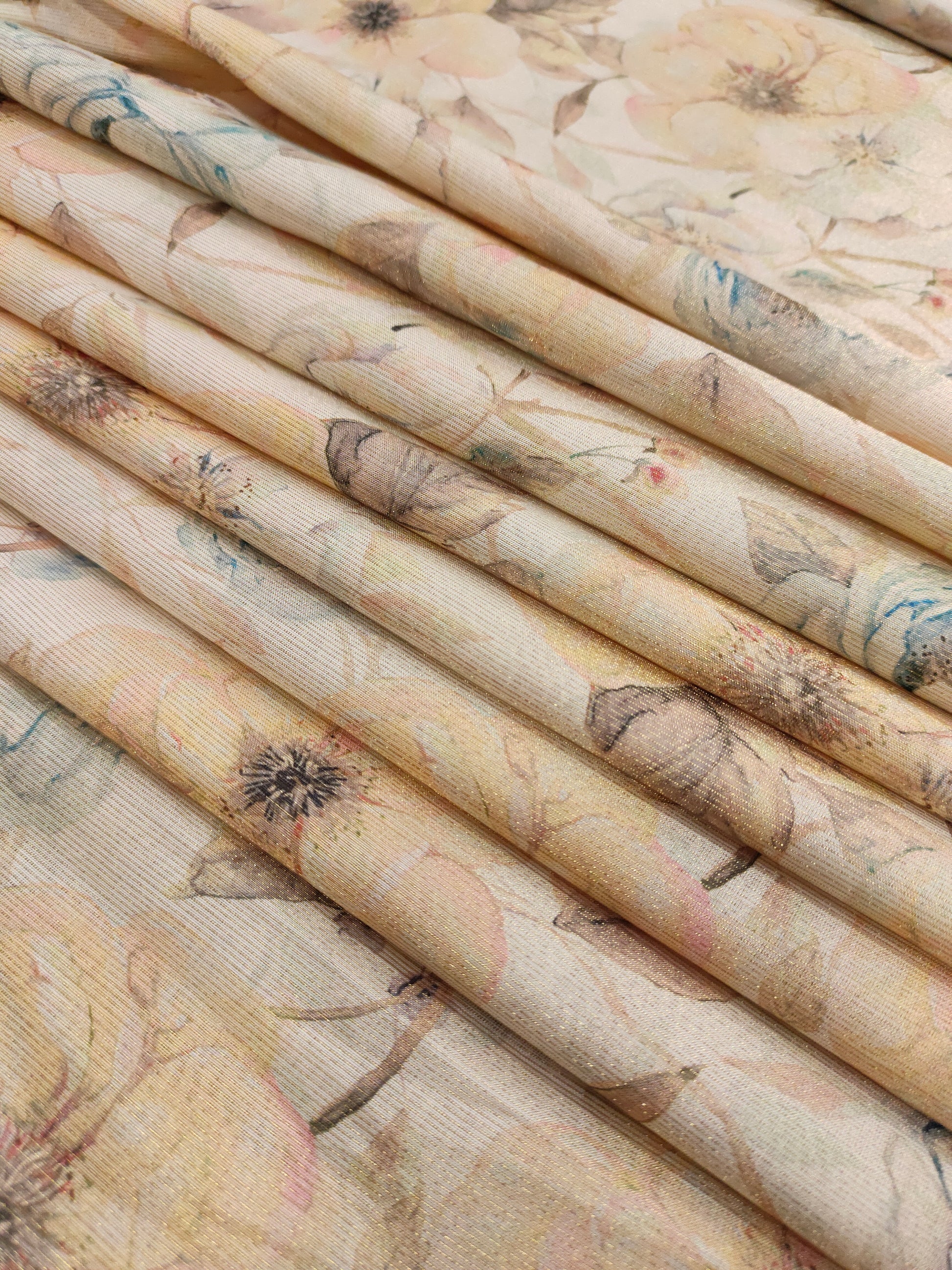 Muslin silk digital print
