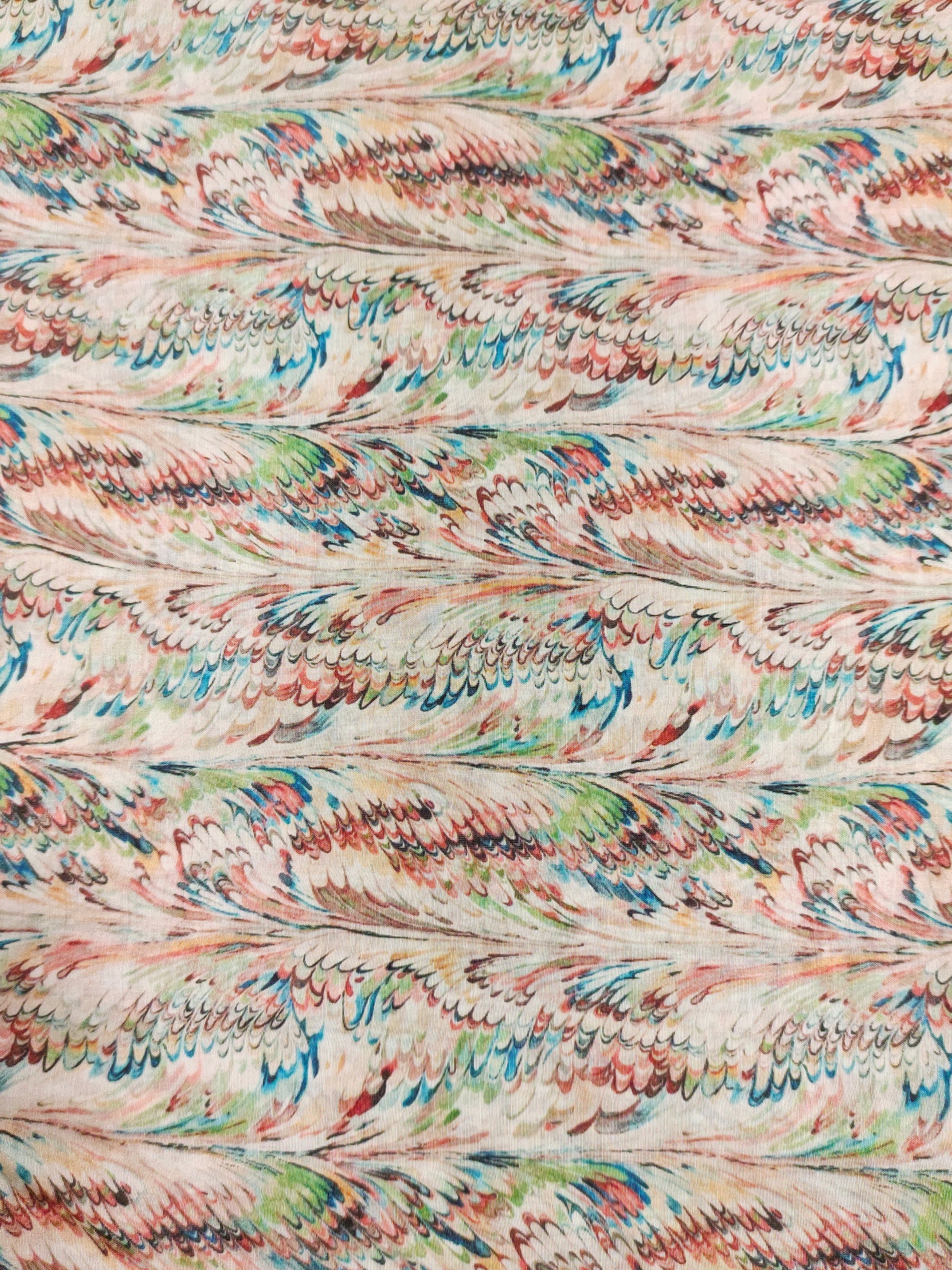 Mull berry silk in digital print