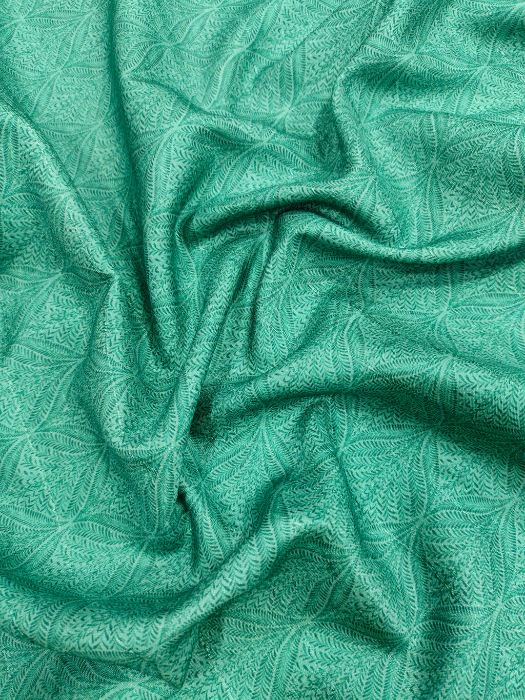 Green mysore silk fabric