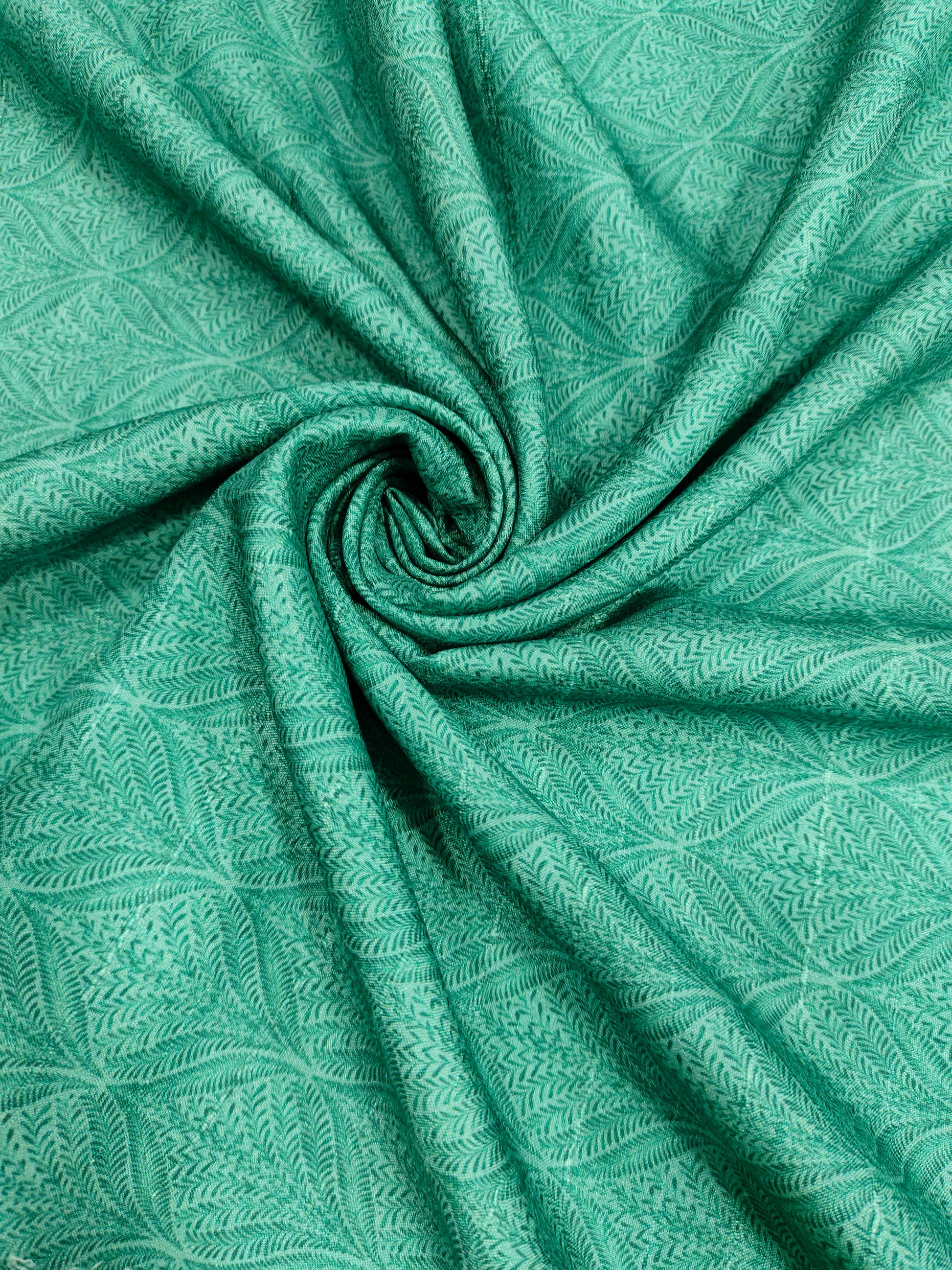 Green mysore silk fabric