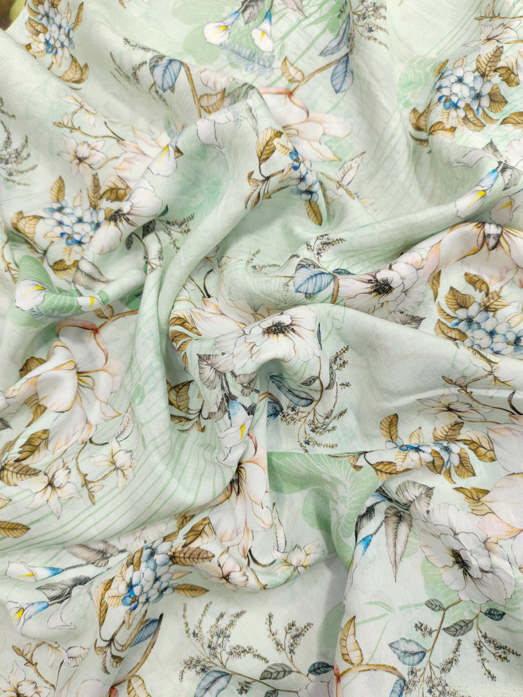 Pure viscose silk fabric with digital print