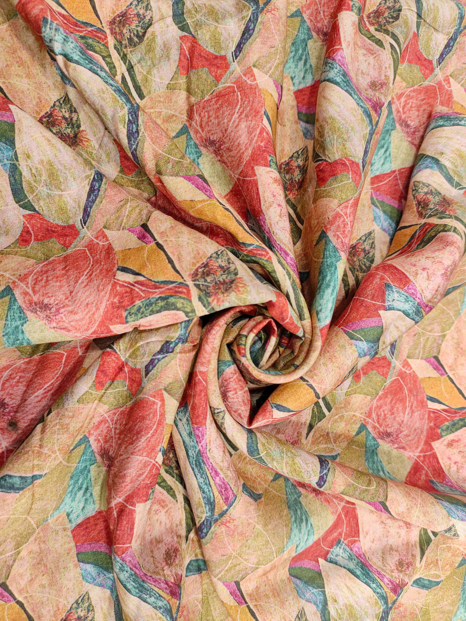 Mulbeery silk with digital print
