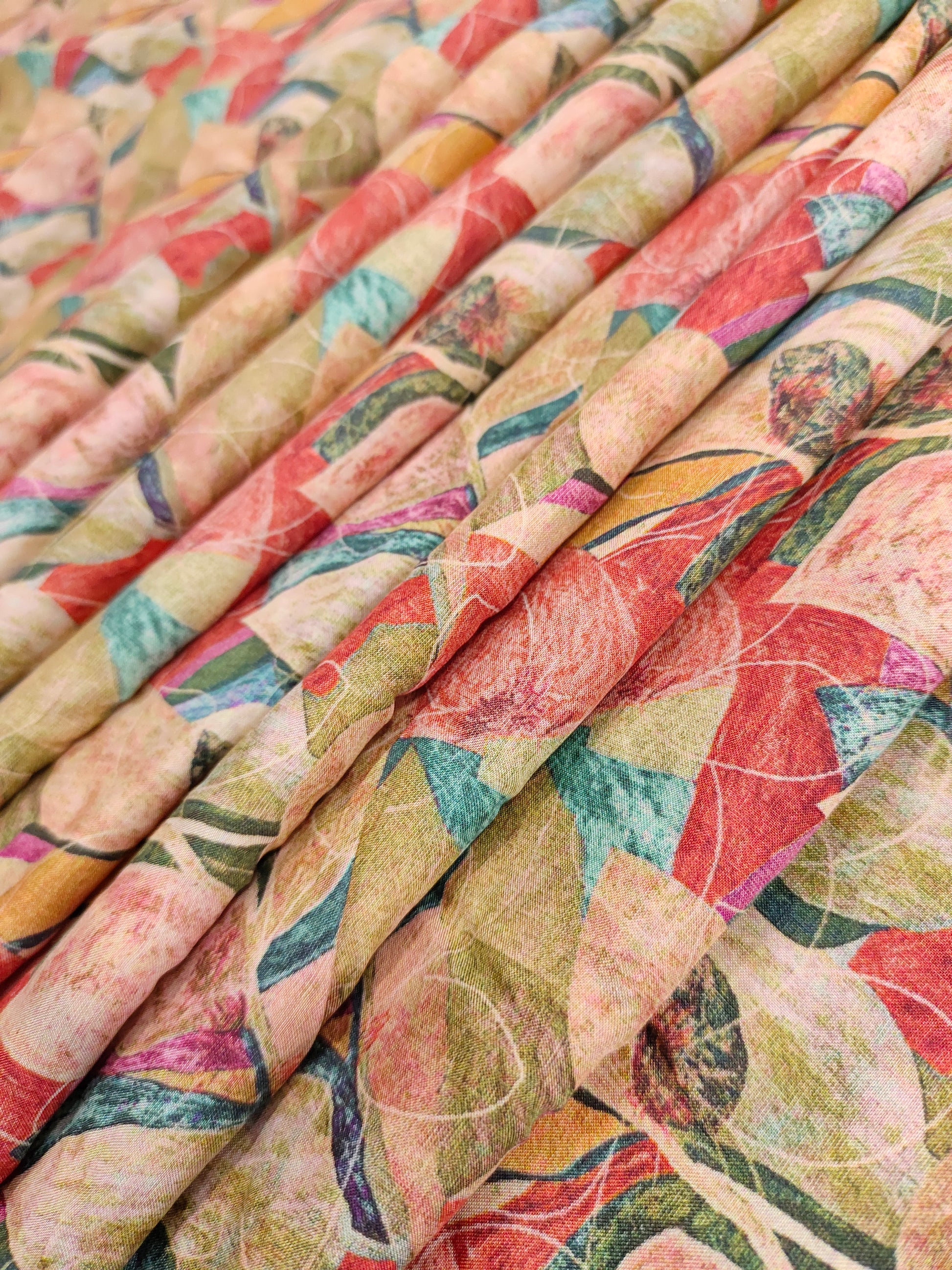 Mulbeery silk with digital print