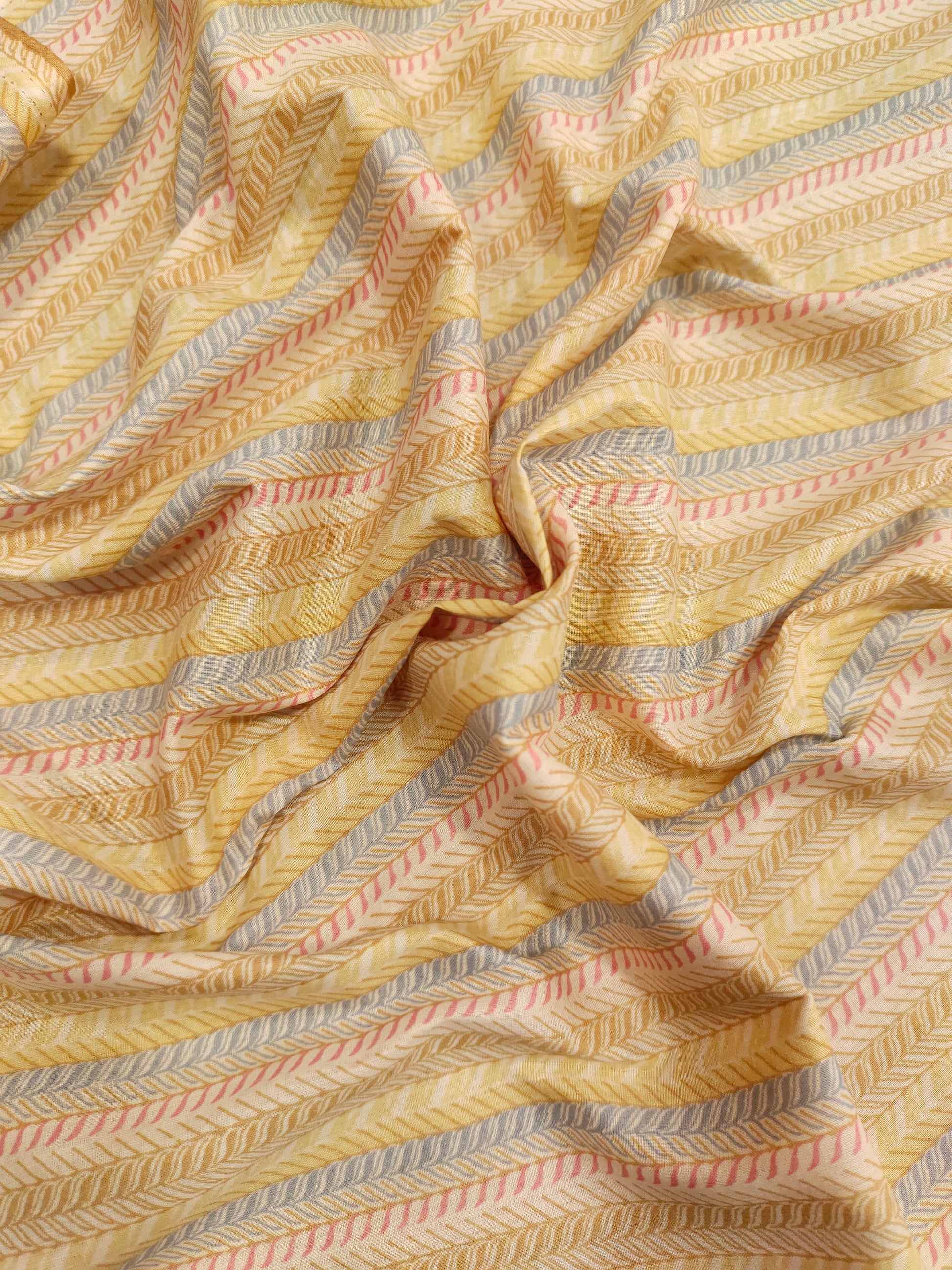 Stripes malai cotton fabric