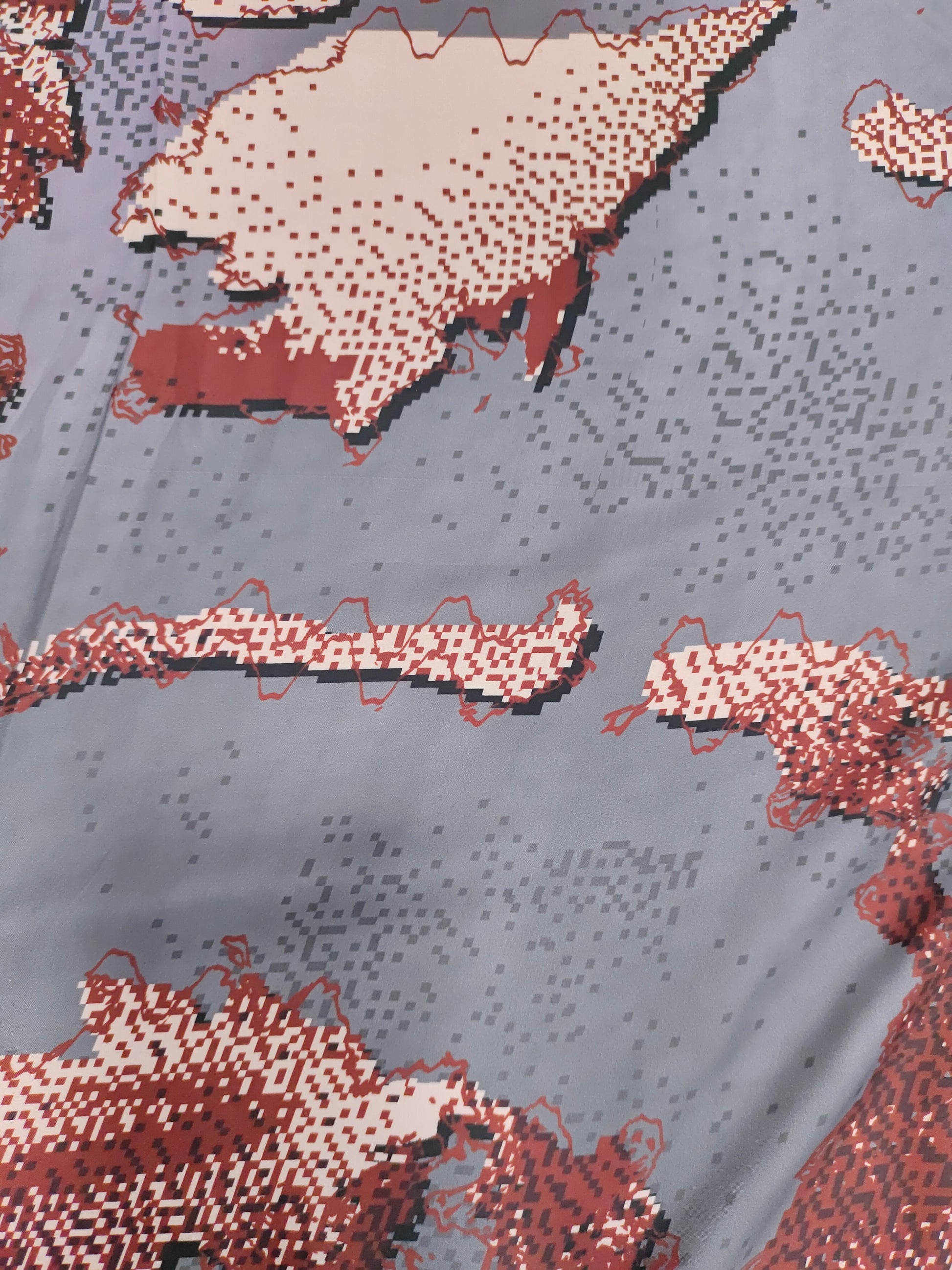 Modal satin digital print fabric