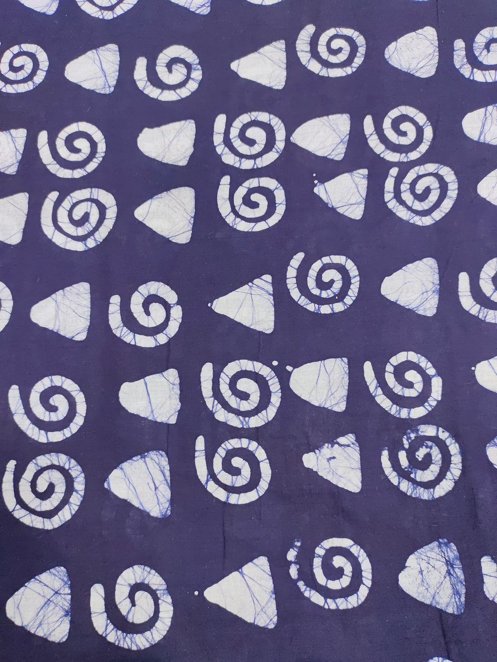Navy blue batiq fabric