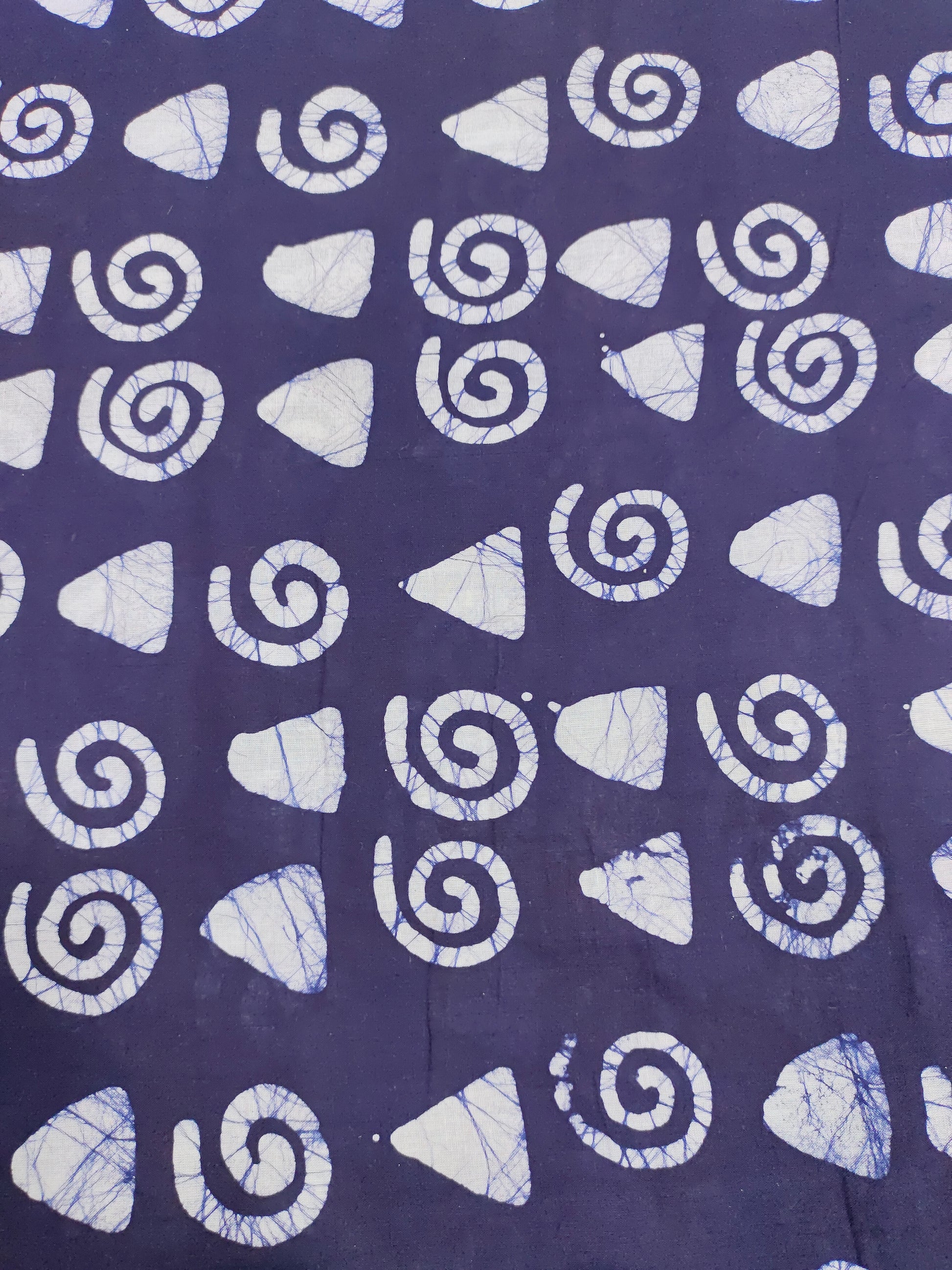 Navy blue batiq fabric
