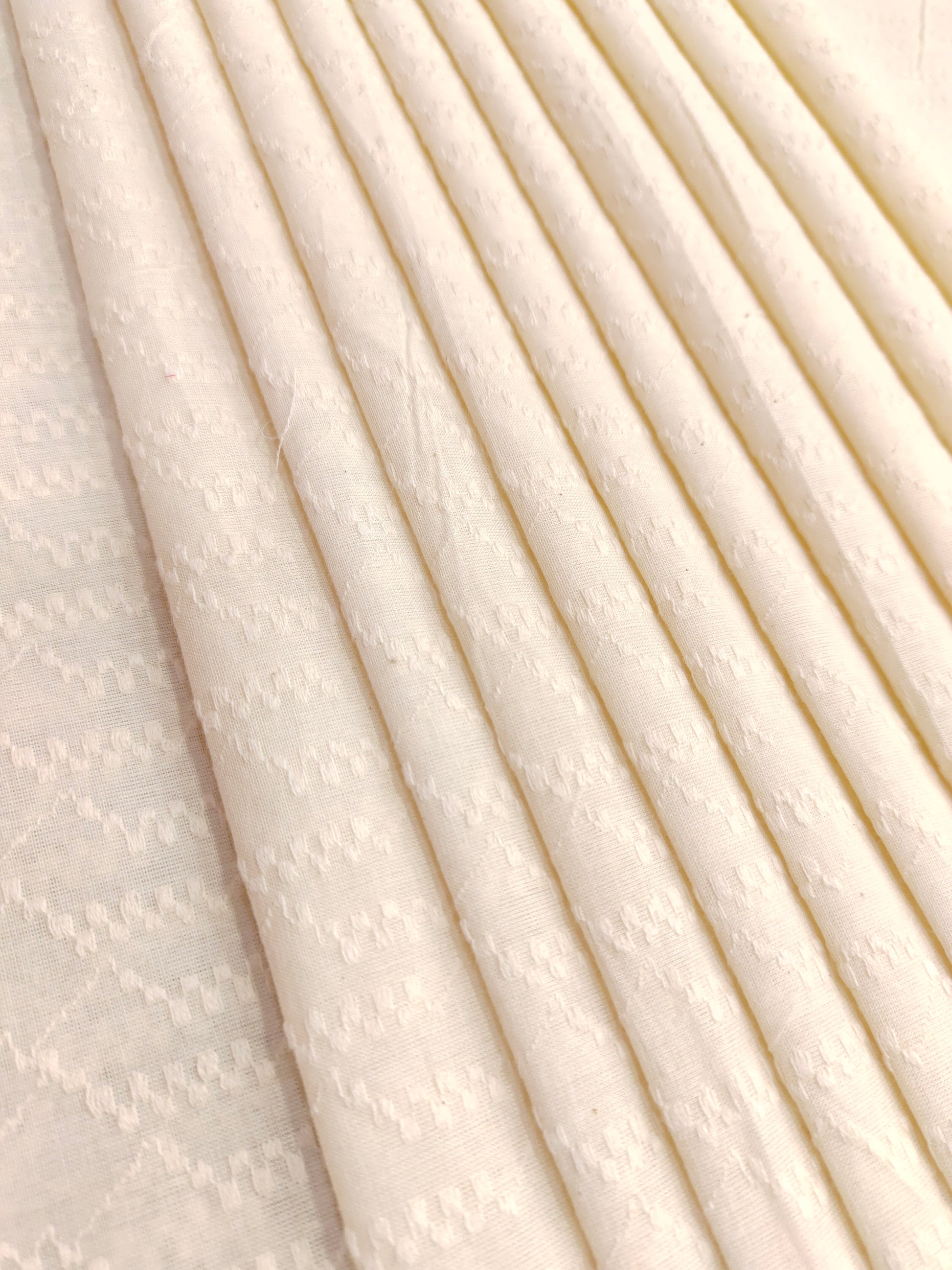 Off white lapat fabric