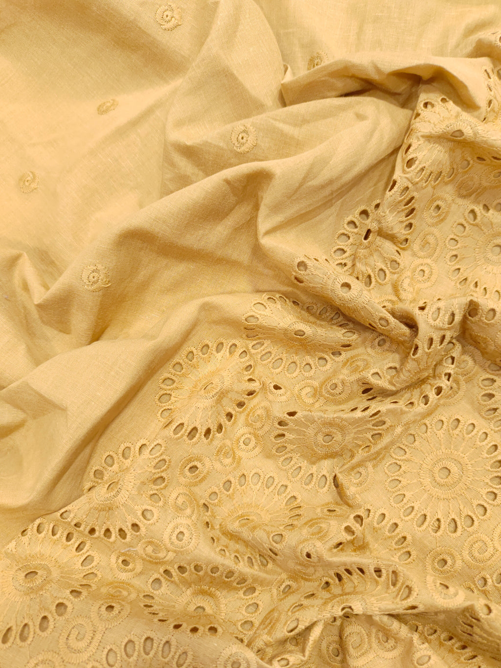 Cotton daman embroidery fabric