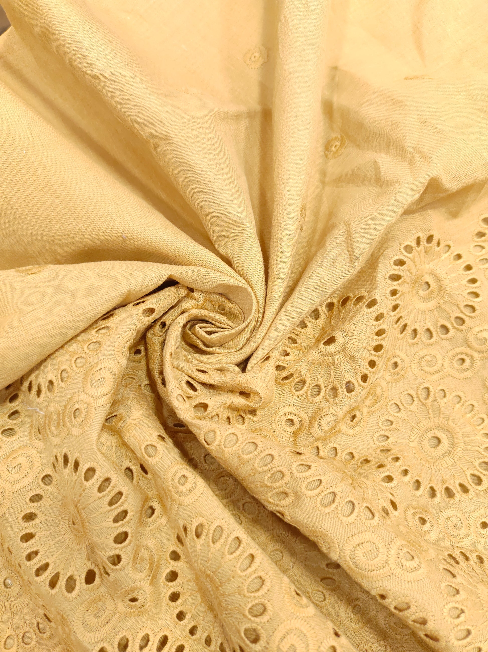 Cotton daman embroidery fabric