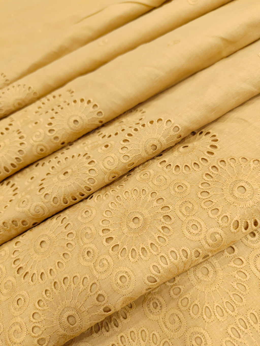 Cotton daman embroidery fabric