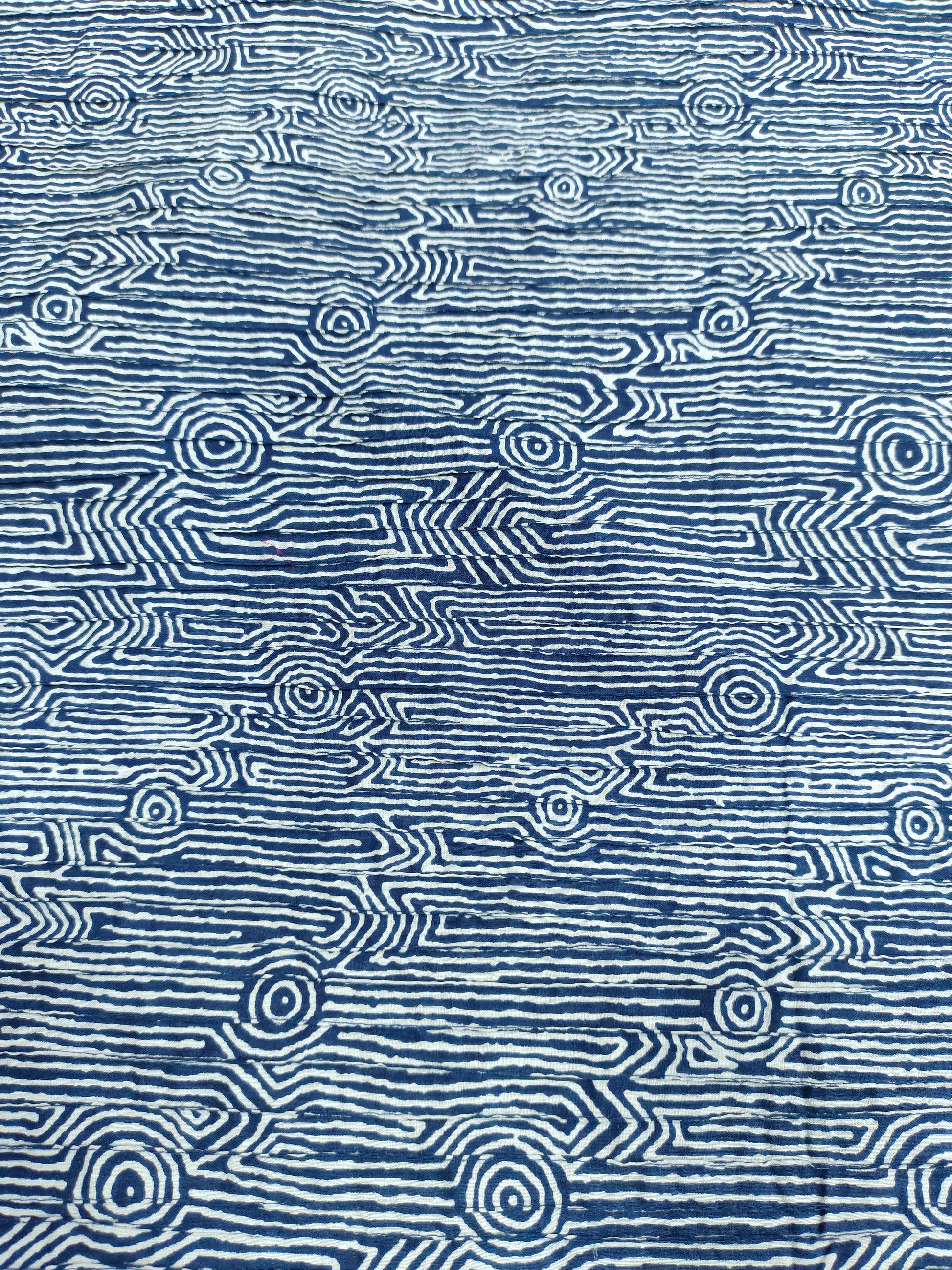 Indigo pintucks fabric in blue color