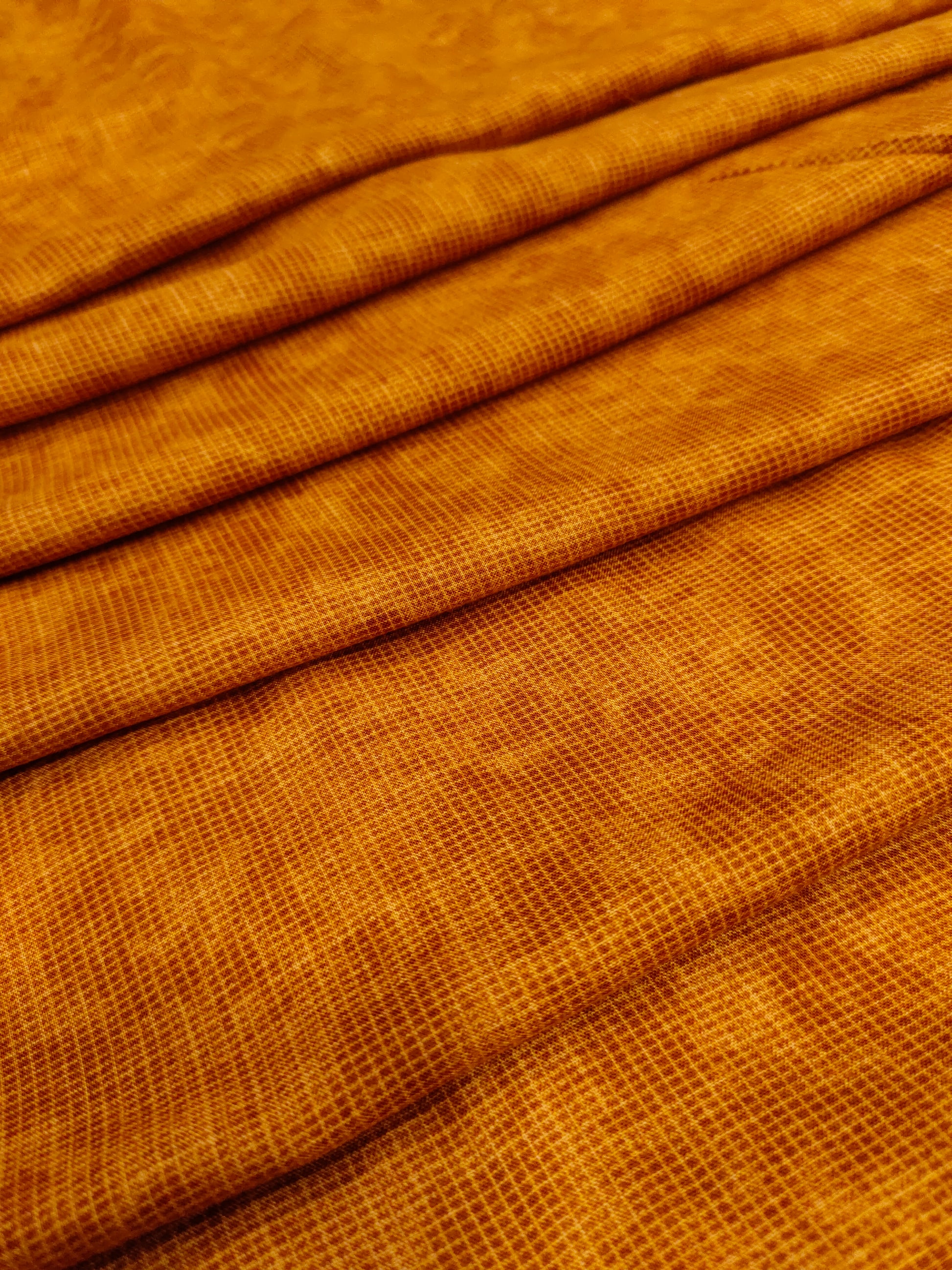 Double shade Rayon with small checks print