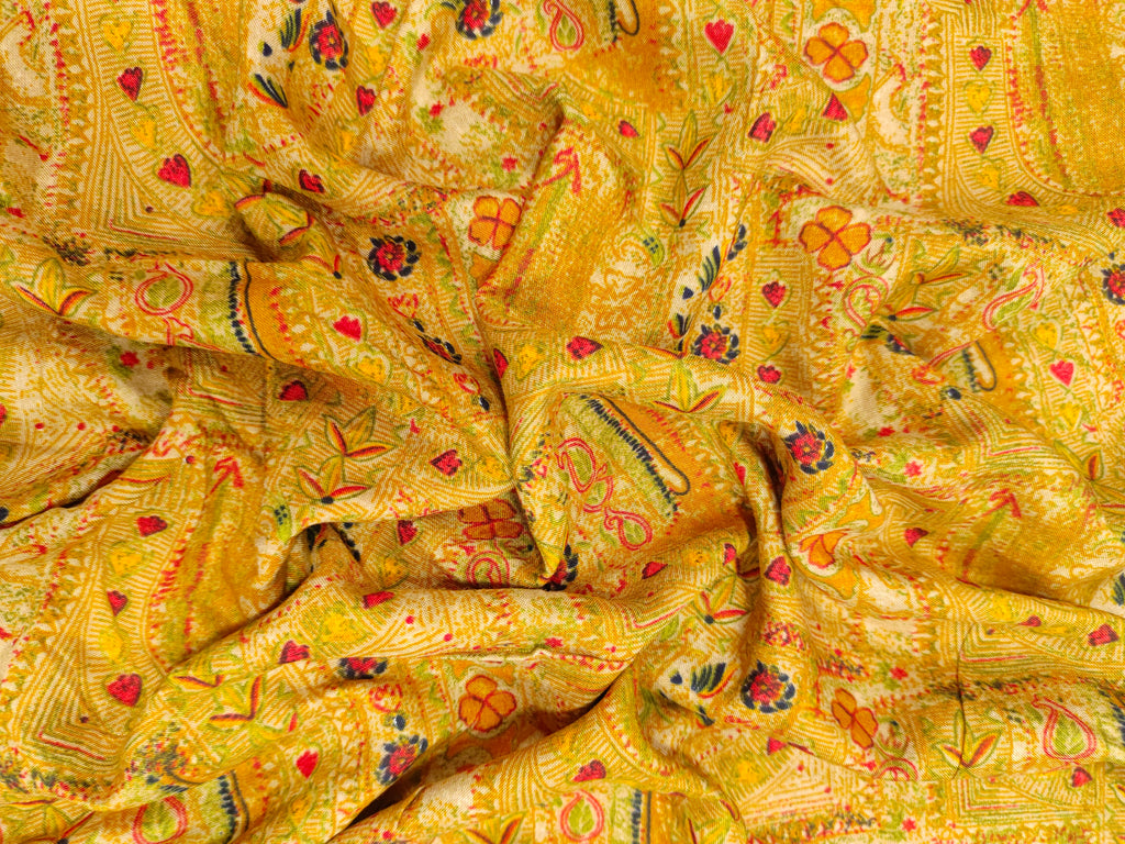 Mustard with all over print