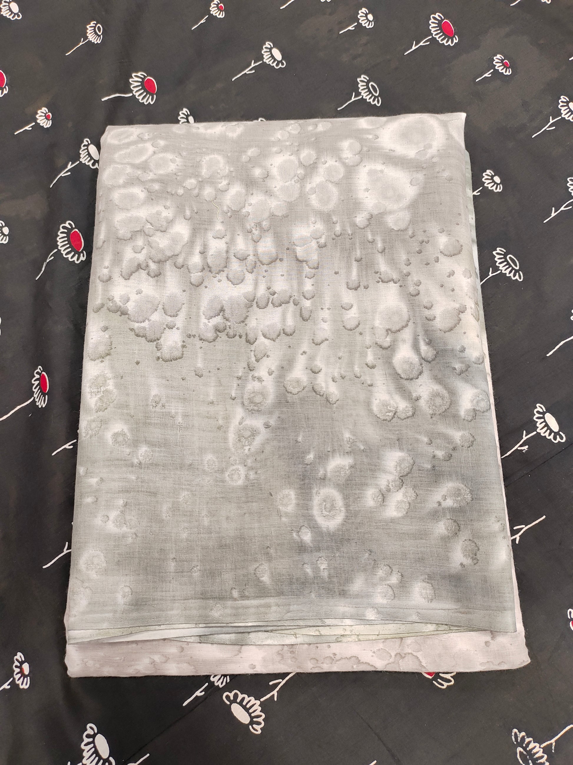 Cotton saree in cloud print