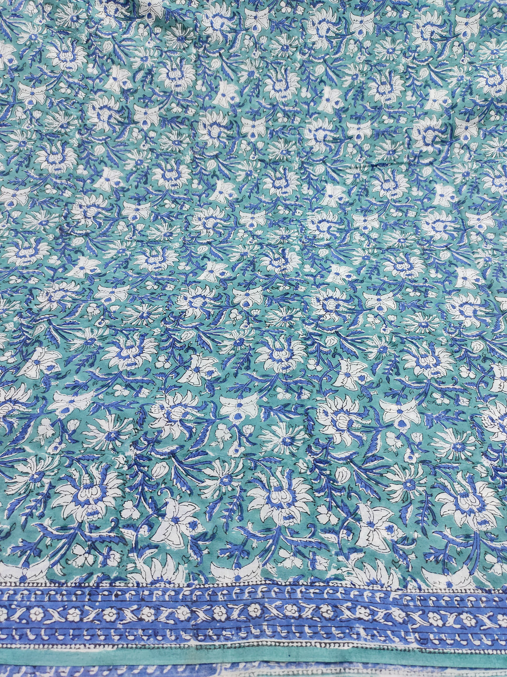 Cotton mulmul saree in pigment