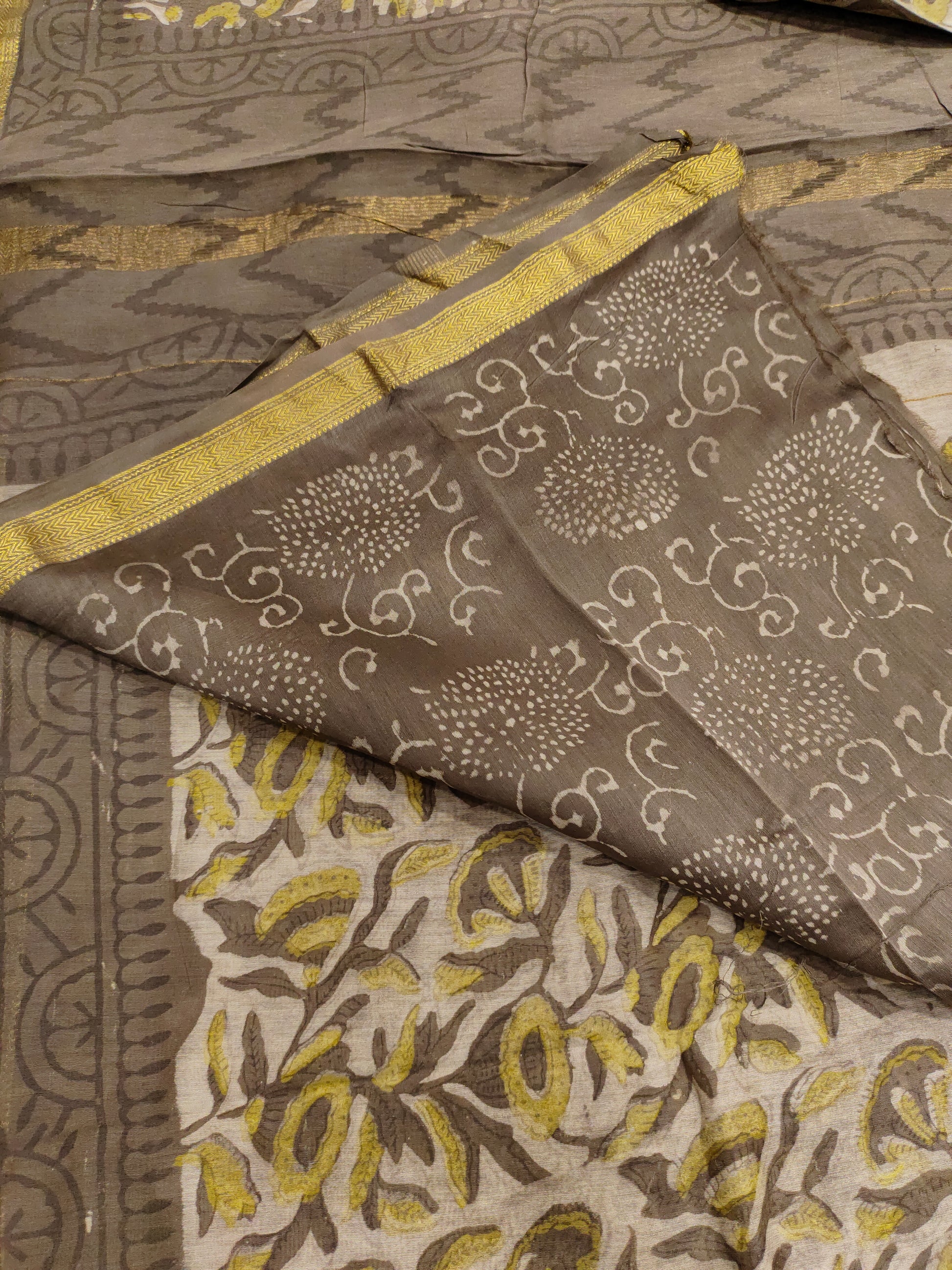 Maheshwari silk in ajrak