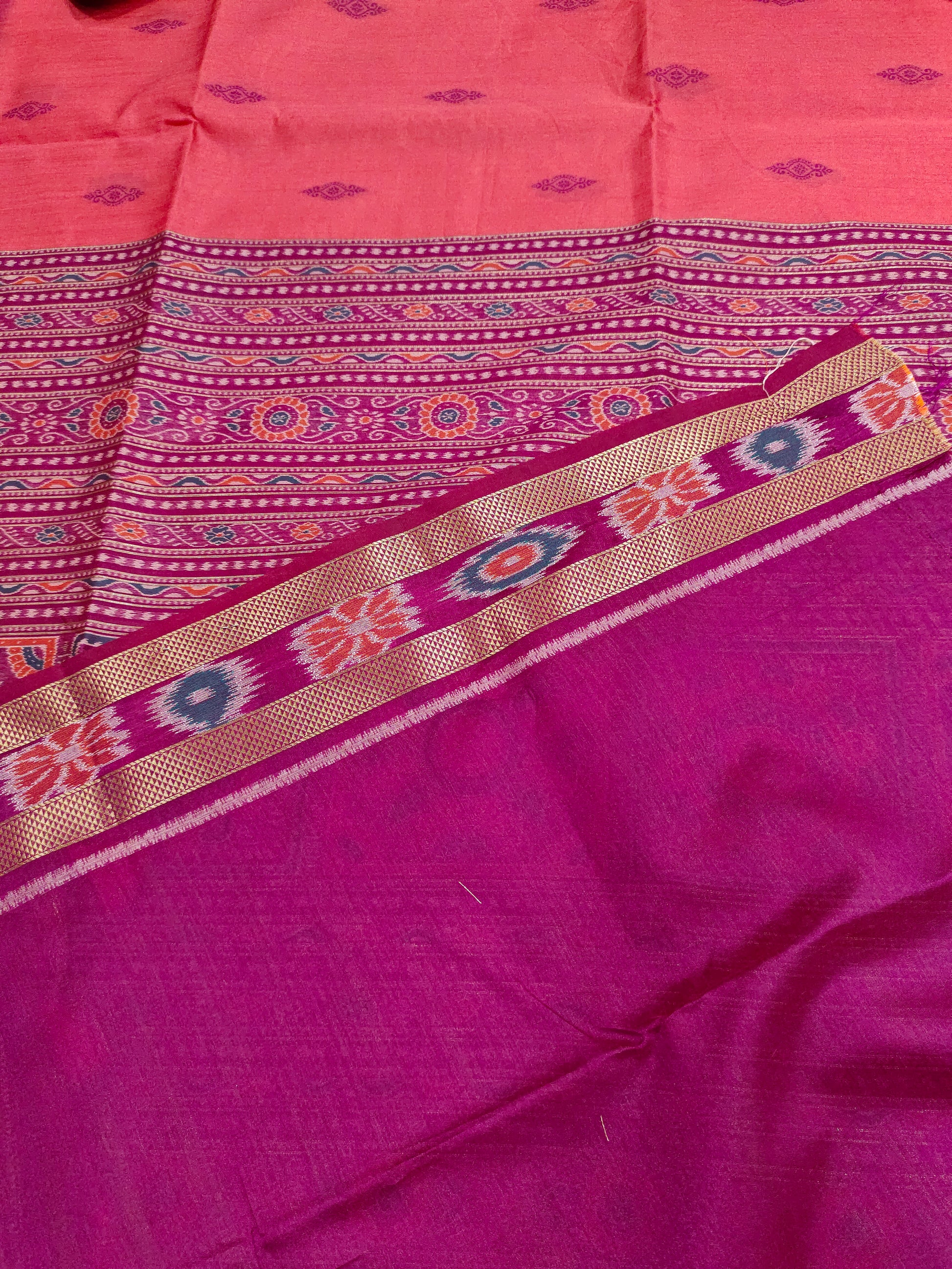 Tulsi silk saree in ikkat